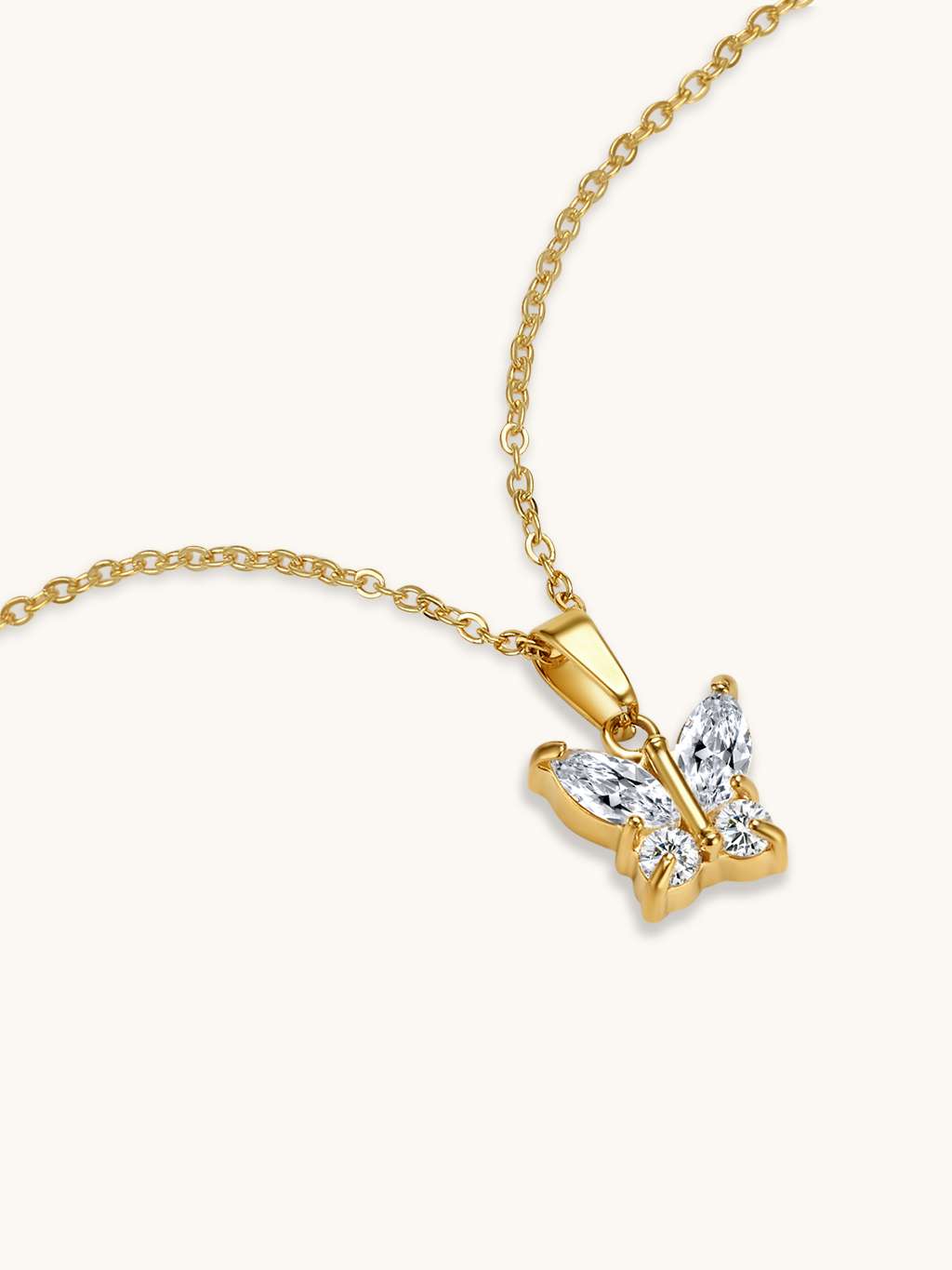 Magical Butterfly Kette Gold - Dorose | Wasserfester Schmuck, 18K vergoldet