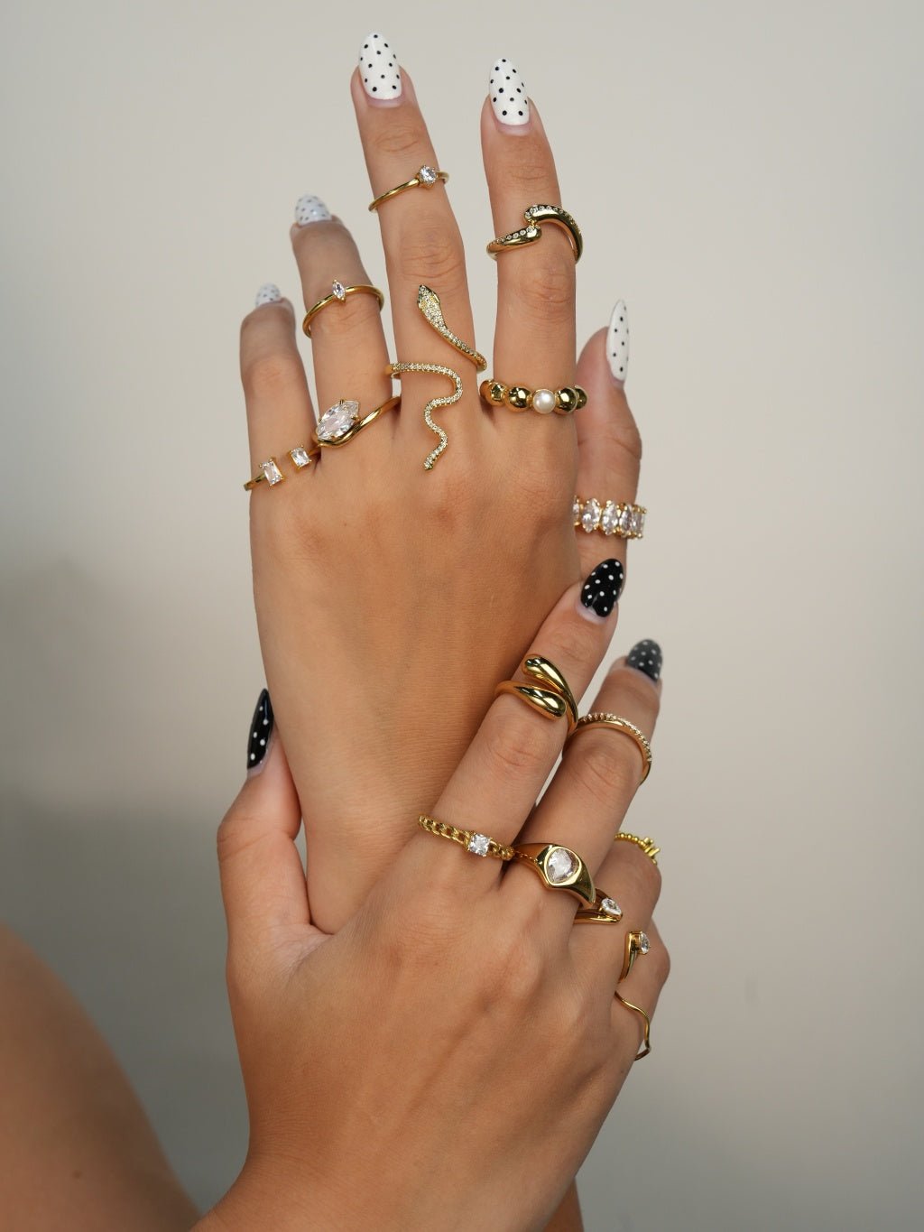 Marquise Wave Zirkonia - Ring Gold - Dorose | Wasserresistent, kein Verfärben