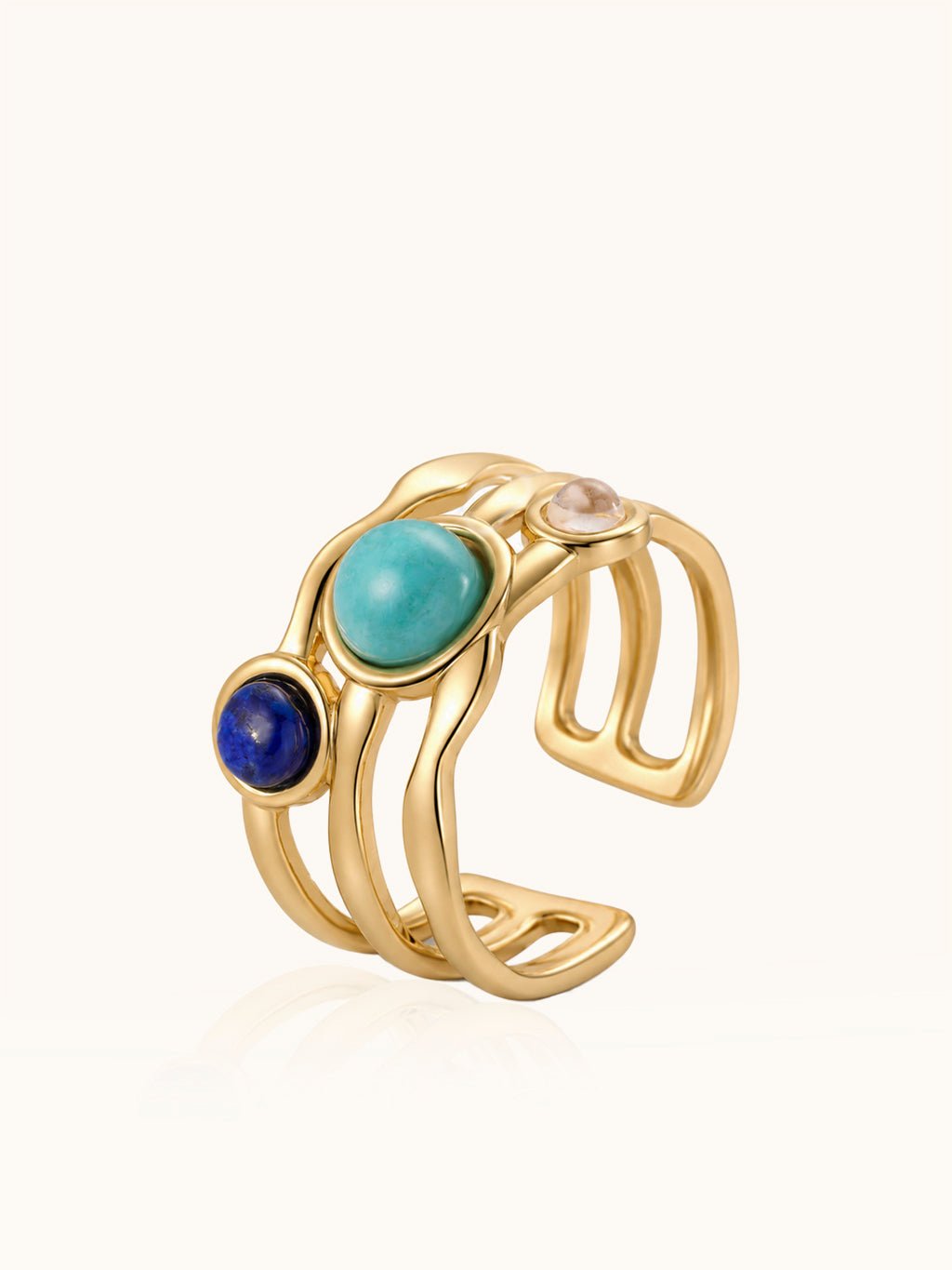 Mehrstein Ring Gold - Dorose | Wasserresistent, kein Verfärben