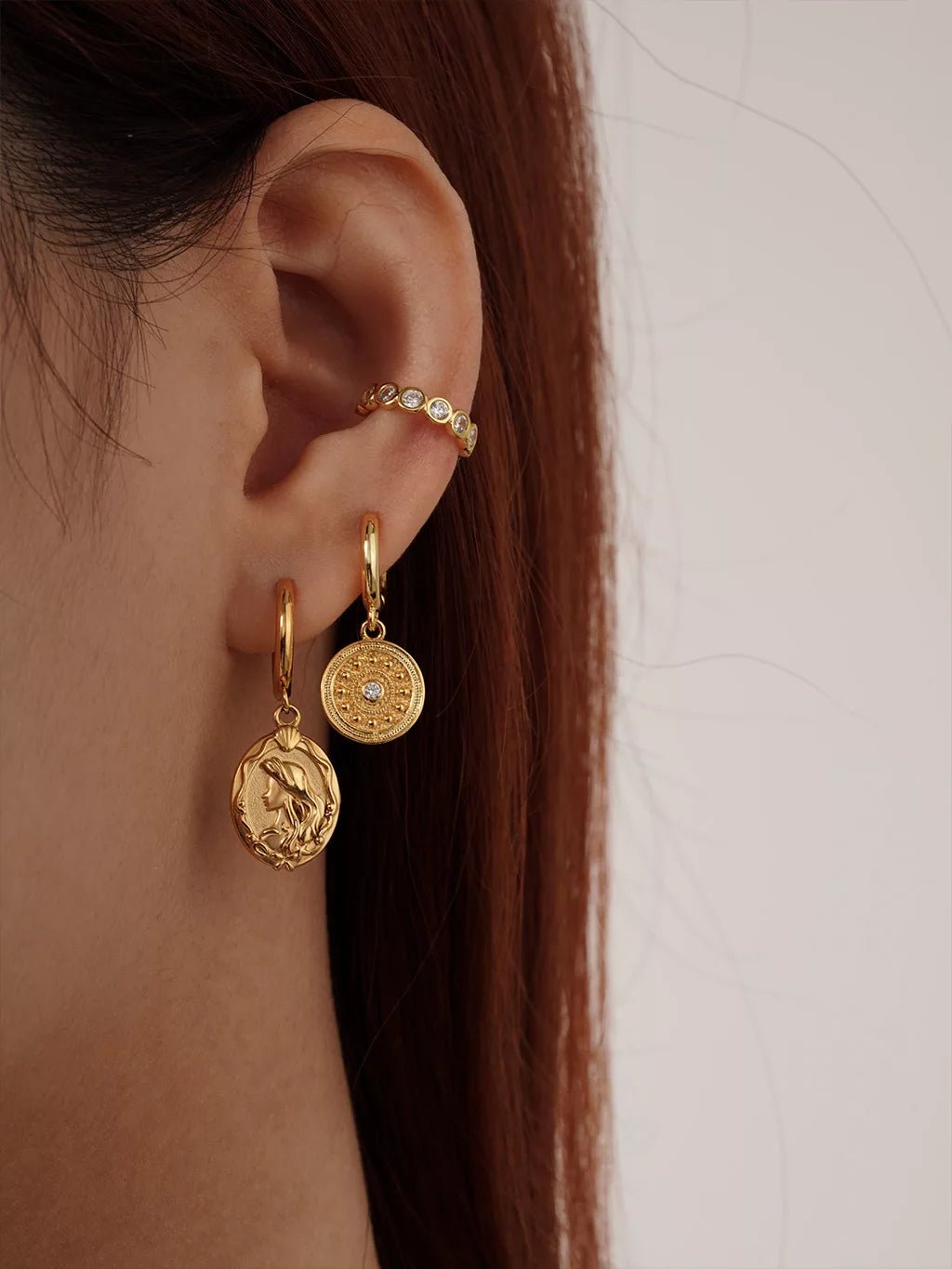 Milos Mini Ohrringe Gold & Silber 8mm - Dorose | Wasserfester Schmuck, 18K vergoldet