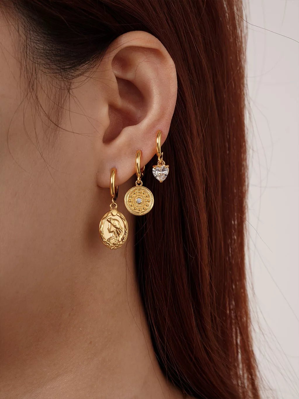 Milos Mini Ohrringe Gold & Silber 8mm - Dorose | Wasserfester Schmuck, 18K vergoldet