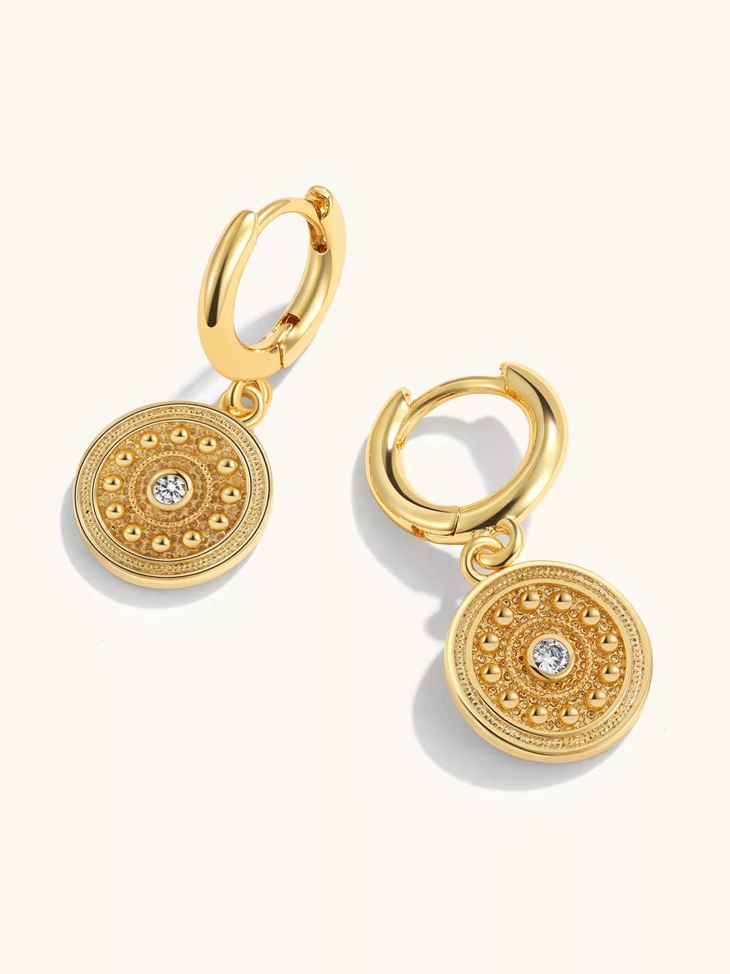 Milos Mini Ohrringe Gold & Silber 8mm - Dorose | Wasserfester Schmuck, 18K vergoldet