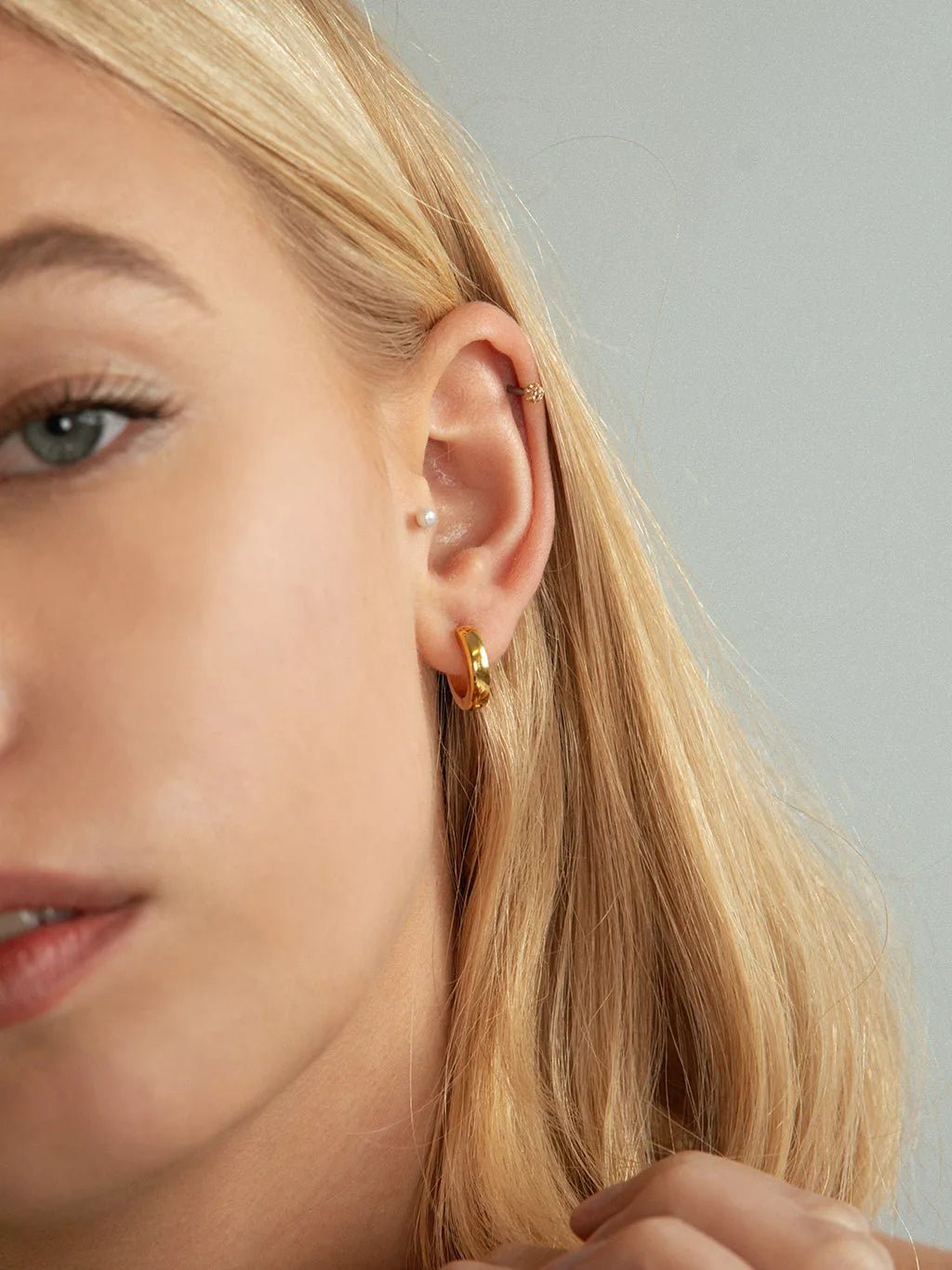 Mini - Ohrringe Slice Gold 9mm - Dorose | Wasserfester Schmuck, 18K vergoldet