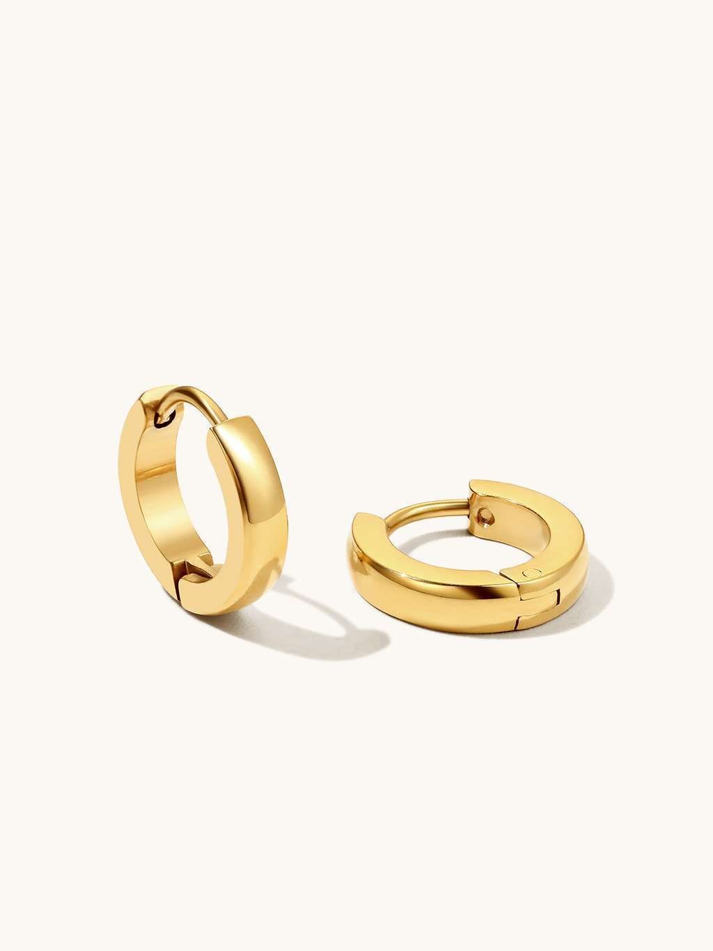 Mini - Ohrringe Slice Gold 9mm - Dorose | Wasserfester Schmuck, 18K vergoldet