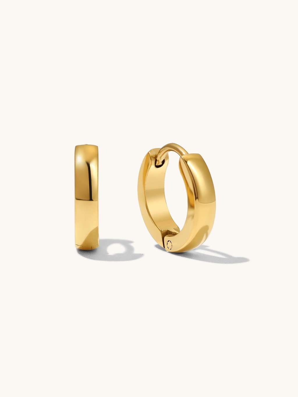 Mini - Ohrringe Slice Gold 9mm - Dorose | Wasserfester Schmuck, 18K vergoldet