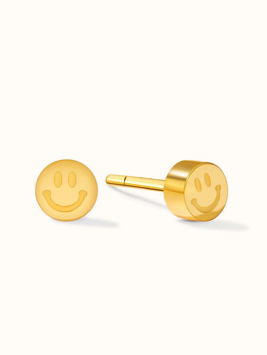 Mini Smile Ohrringe Gold - Dorose | Wasserfester Schmuck, 18K vergoldet