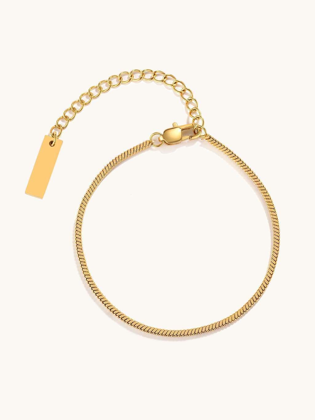 Minimal Armband Gold - Dorose | Wasserfester Schmuck, 18K vergoldet