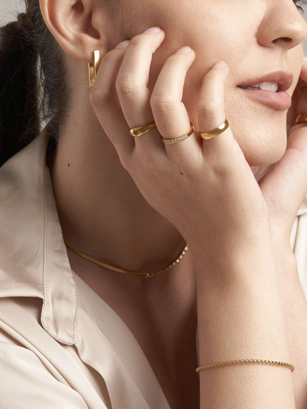 Minimalism Ring Gold 4mm - Dorose | Wasserfester Schmuck, 18K vergoldet