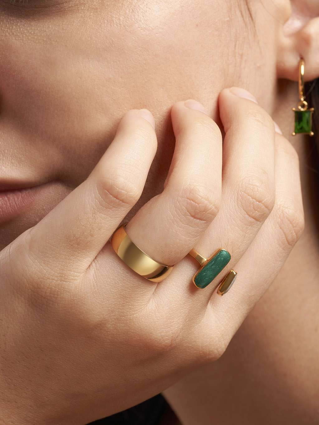 Minimalism Ring Gold 6mm - Dorose | Wasserfester Schmuck, 18K vergoldet