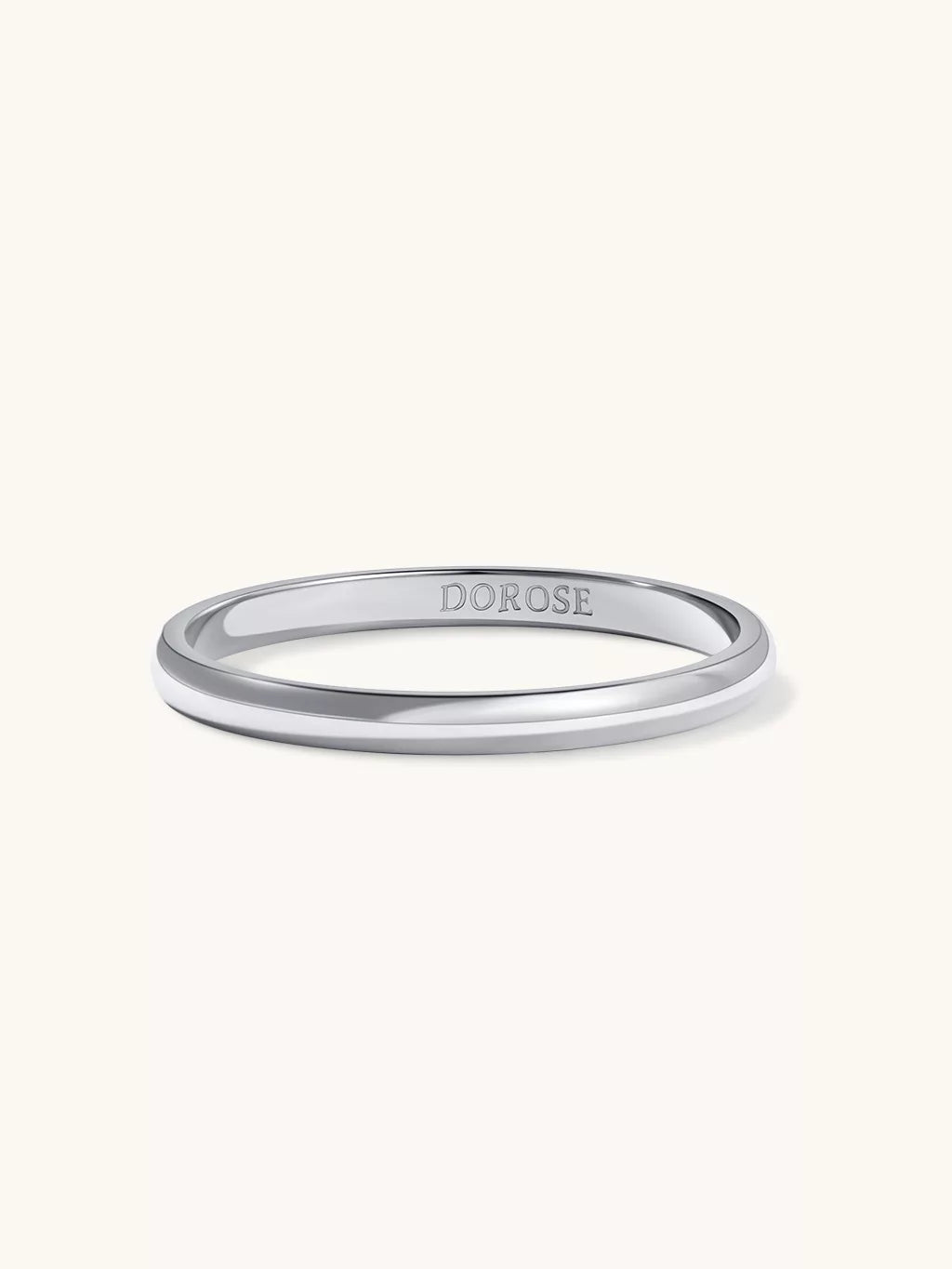 Minimalism Ring Gold & Silber 2mm - Dorose | Wasserfester Schmuck, 18K vergoldet