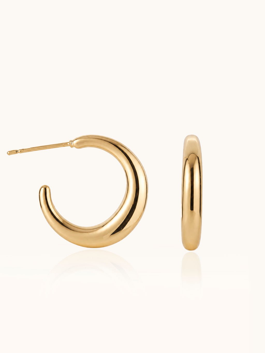 Minimalistische Creolen Gold - Dorose | Wasserresistent, kein Verfärben