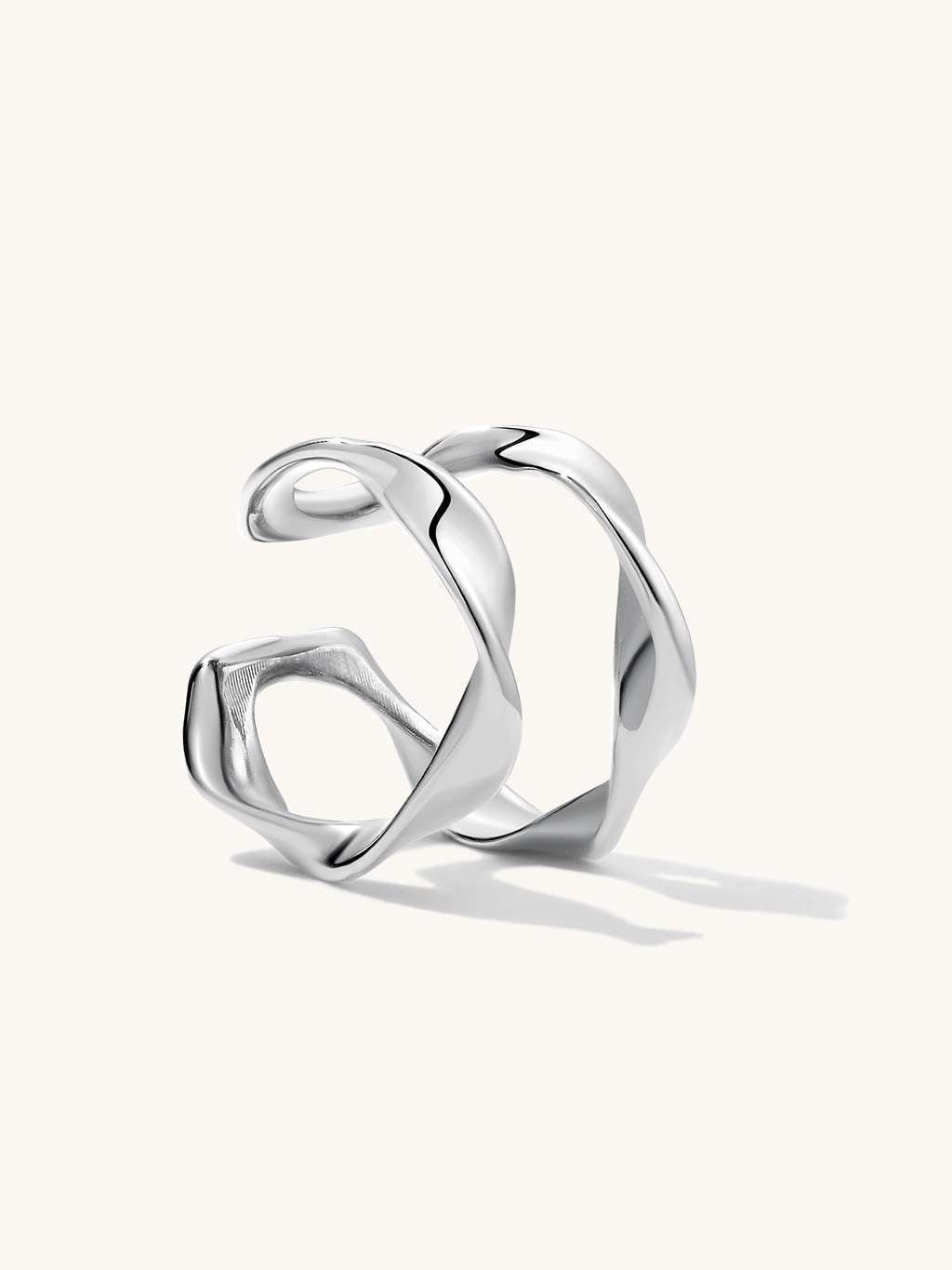 Mobius Earcuff Gold & Silber - Dorose | Wasserfester Schmuck, 18K vergoldet