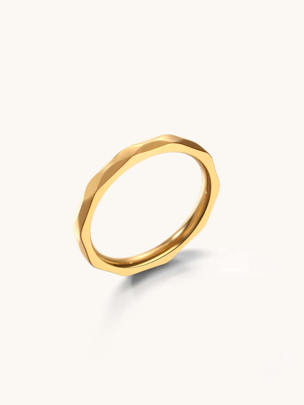 Multiface Ring Gold - Dorose | Wasserfester Schmuck, 18K vergoldet