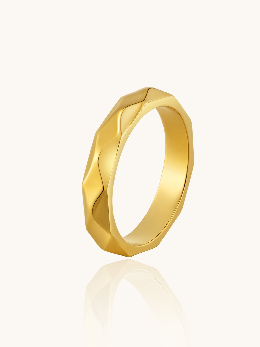 Multiface Ring Gold - Dorose | Wasserresistent, kein Verfärben