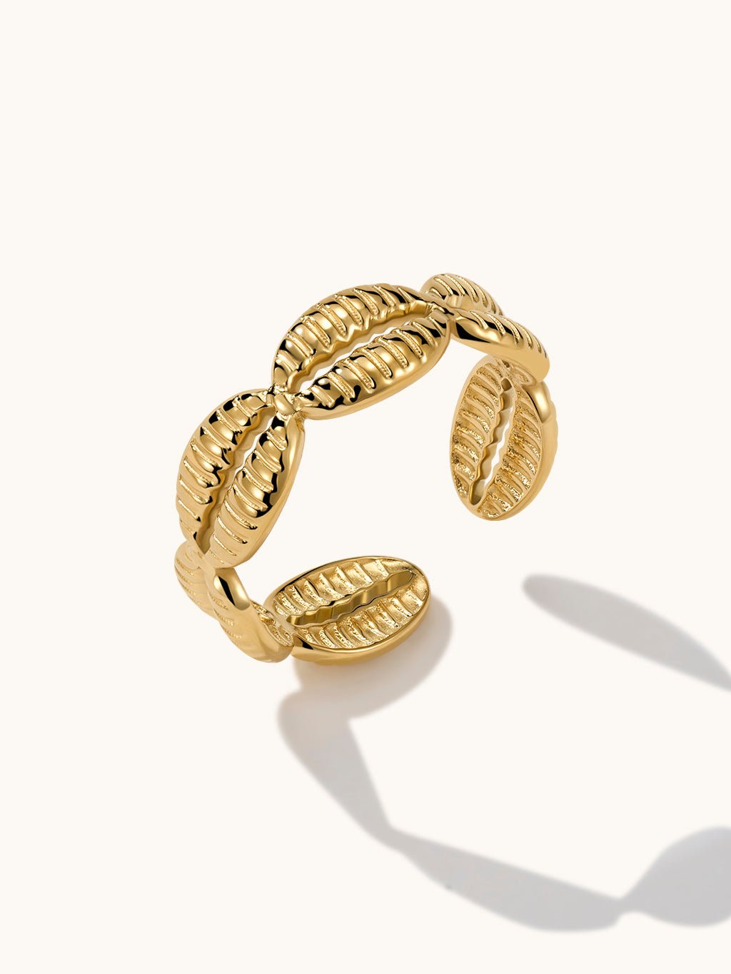 Muschel Ring Gold - Dorose | Wasserfester Schmuck