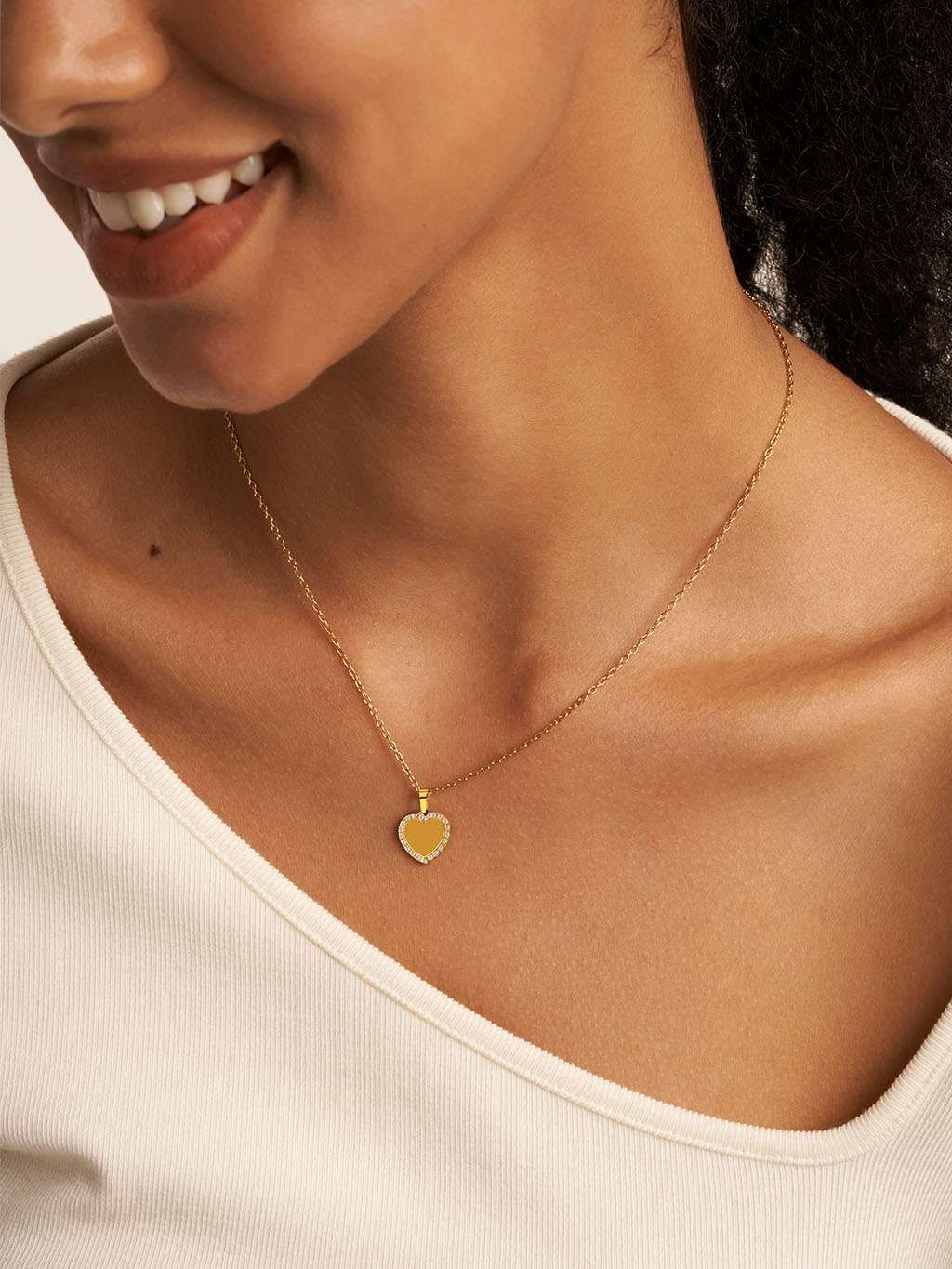 My Heart Halskette Gold - Dorose | Wasserfester Schmuck, 18K vergoldet