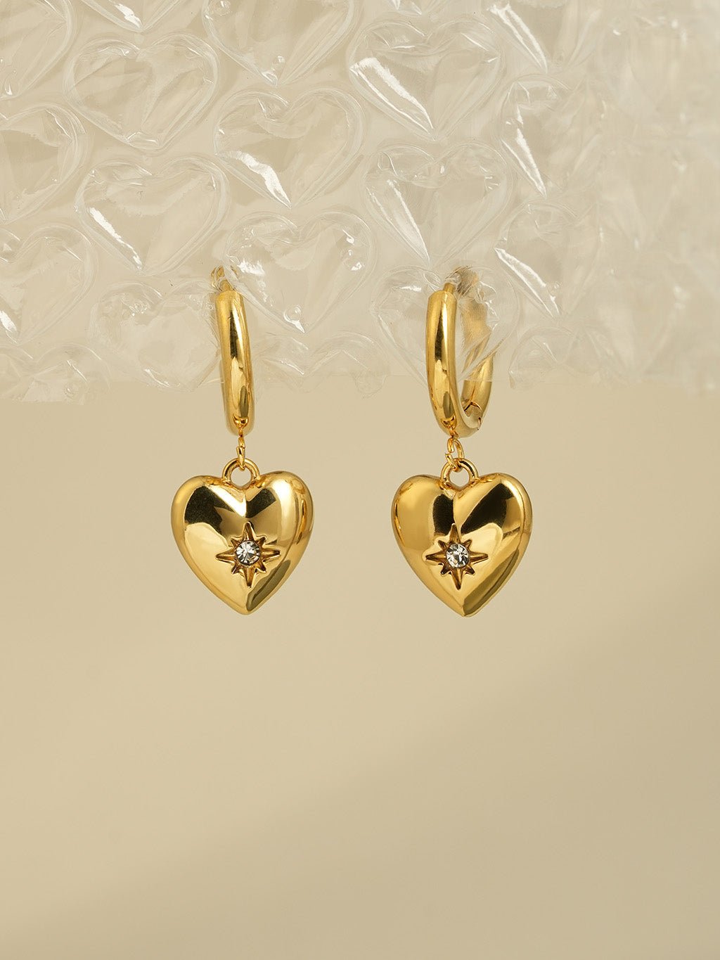 My Precious Heart Ohrringe Gold - Dorose | Wasserresistent, kein Verfärben