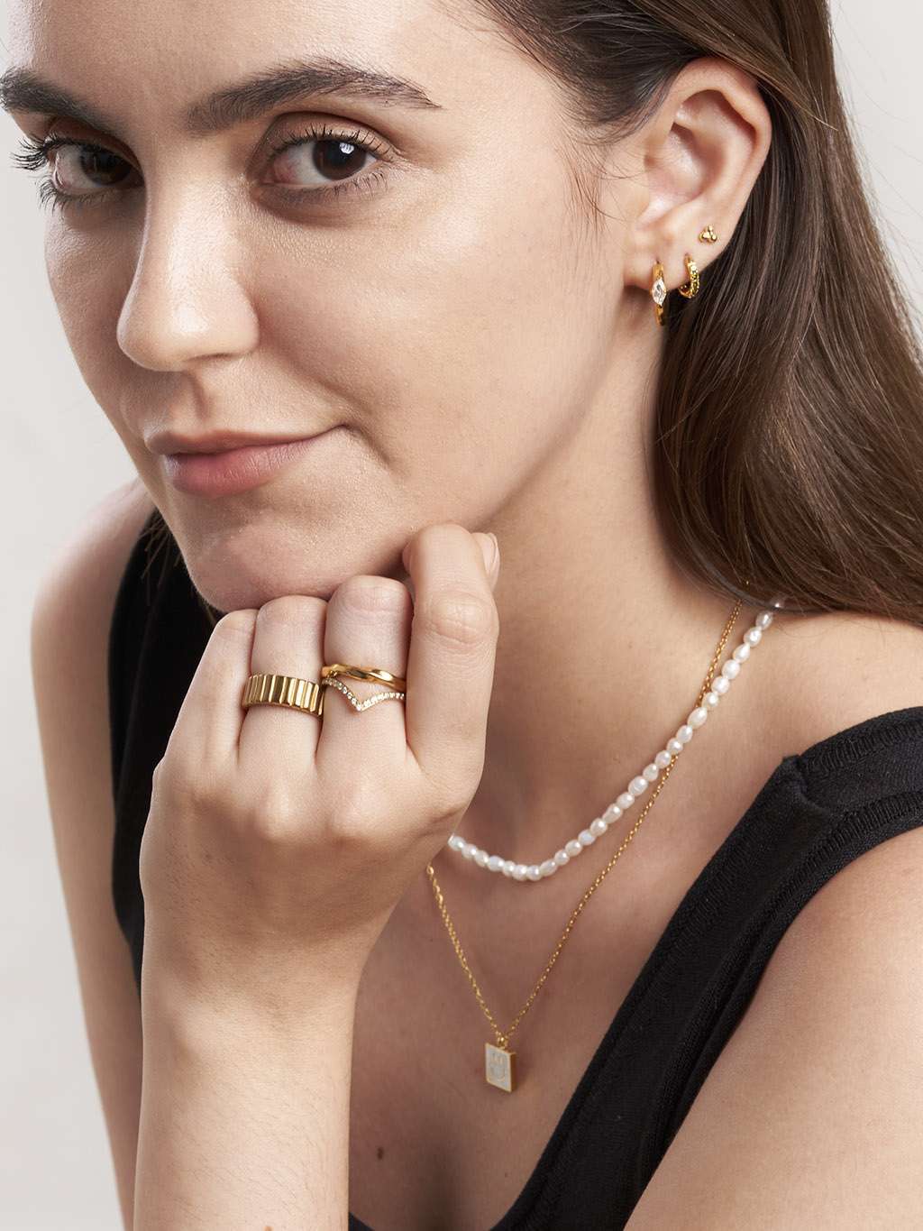 Nakuna Ring Gold & Silber - Dorose | Wasserfester Schmuck, 18K vergoldet