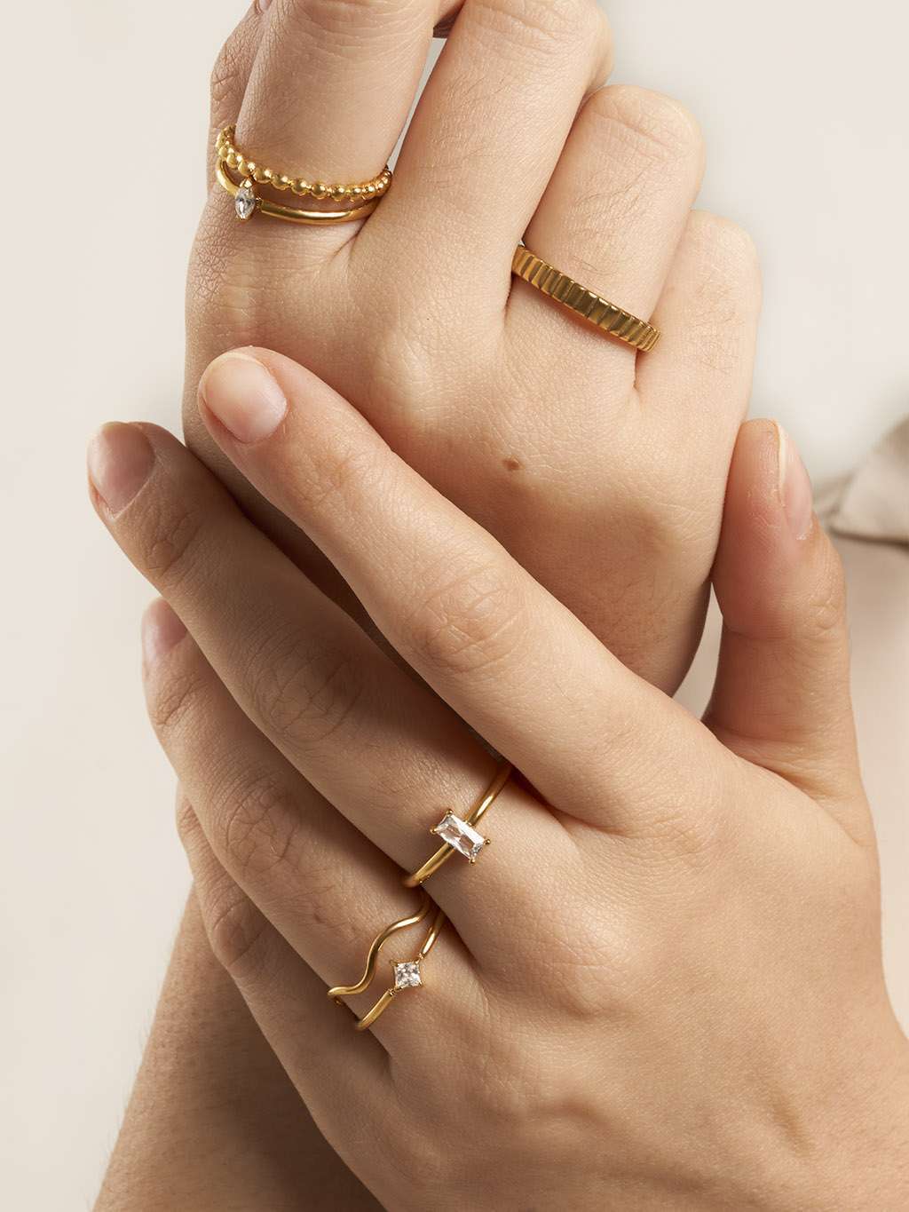 Narrow Charlotte Bold Ring Gold - Dorose | Wasserfester Schmuck, 18K vergoldet