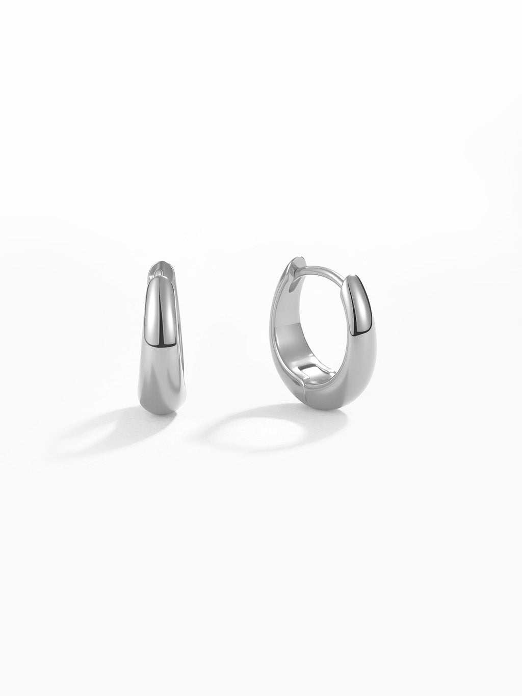 Oval Creolen Ohrringe Gold Silber - Dorose | Wasserresistent, kein Verfärben