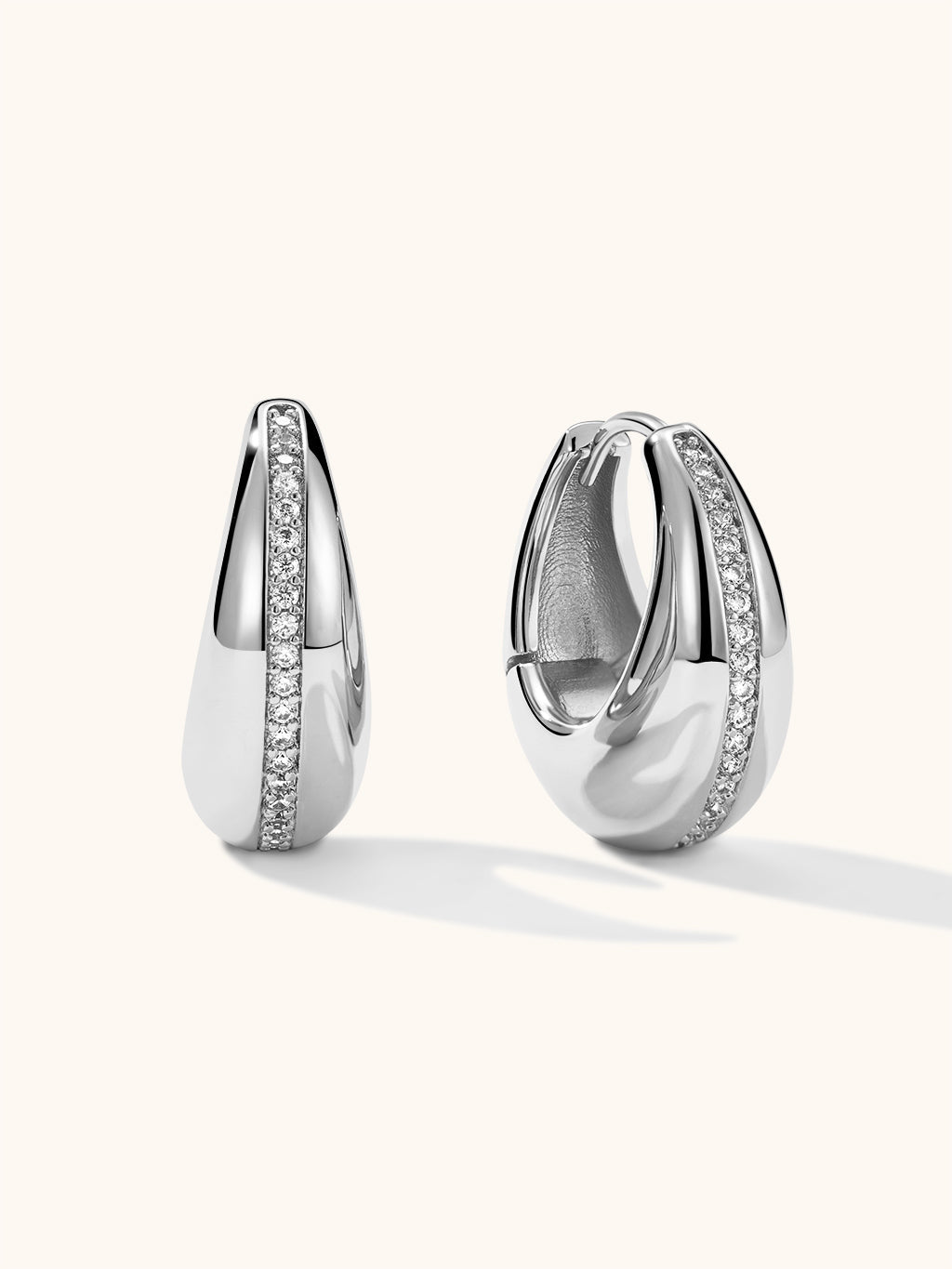 Ovale Hoops Ohrringe Gold Silber - Dorose | Wasserresistent, kein Verfärben