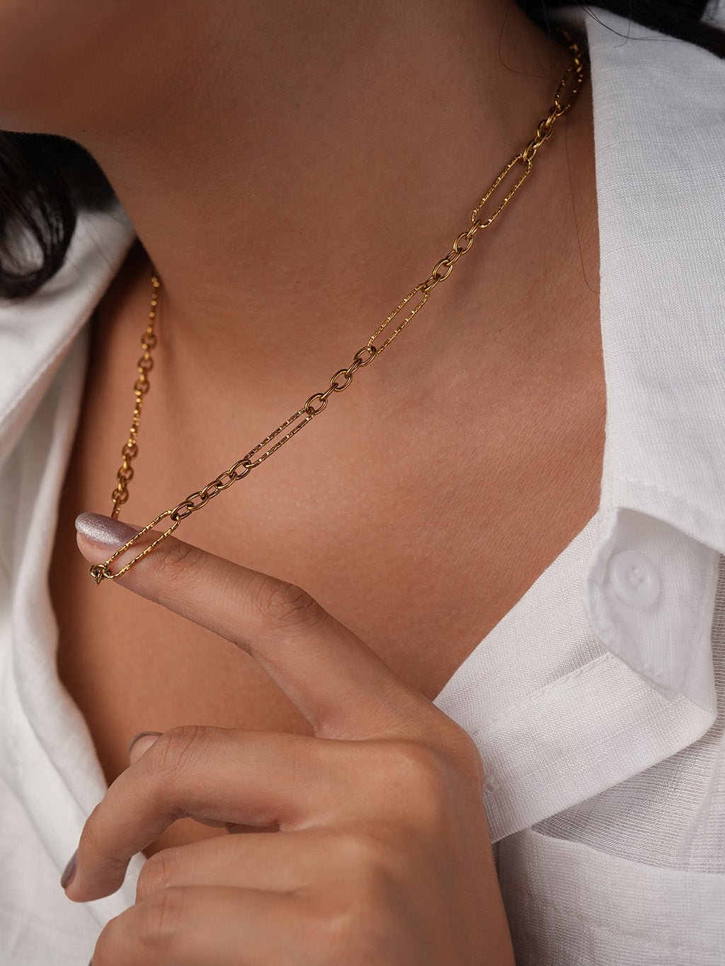 Paperclip Gliederkette Gold - Dorose | Wasserresistent, kein Verfärben