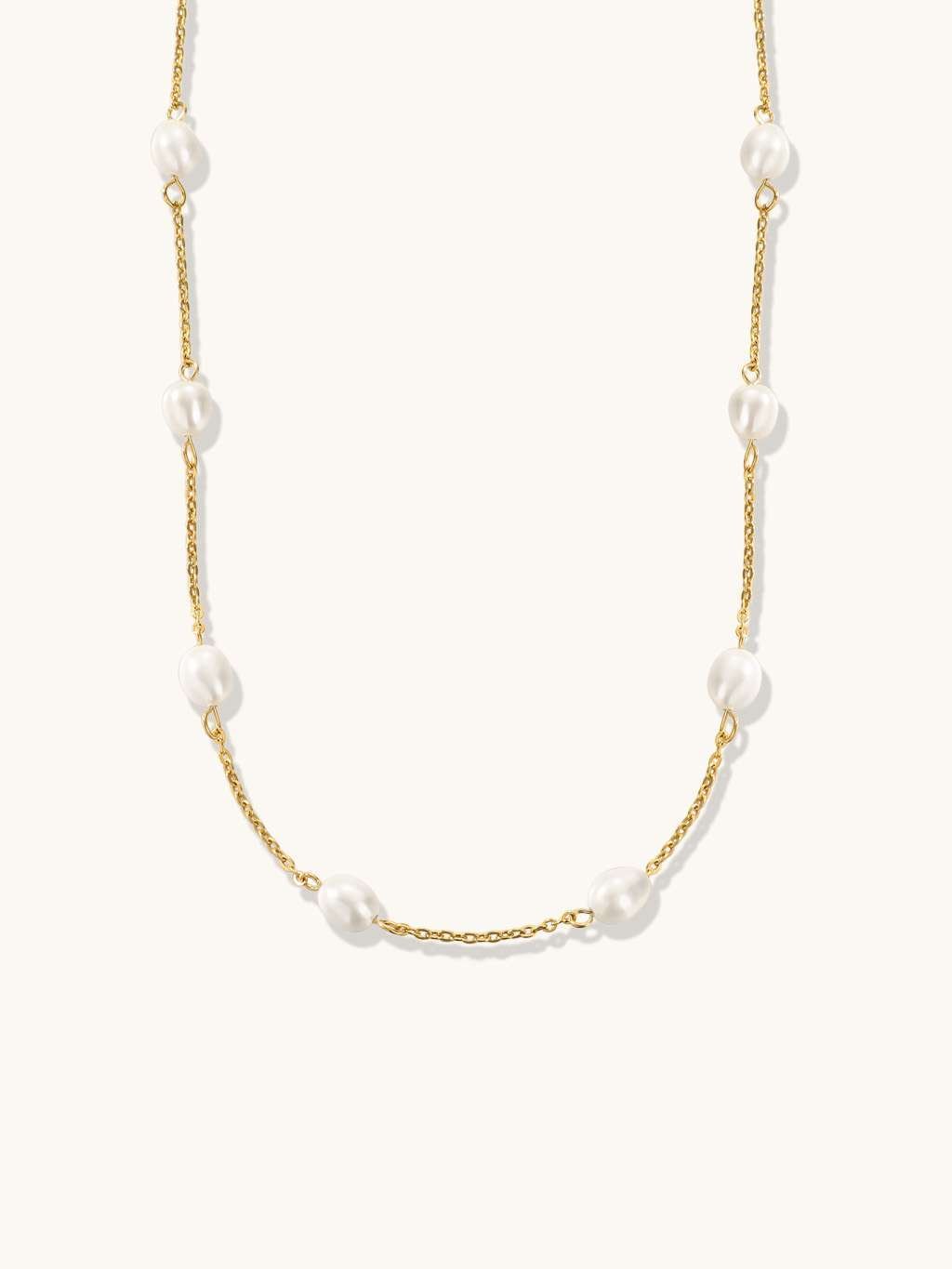 Pearl Satellite Halskette Gold - Dorose | Wasserfester Schmuck, 18K vergoldet