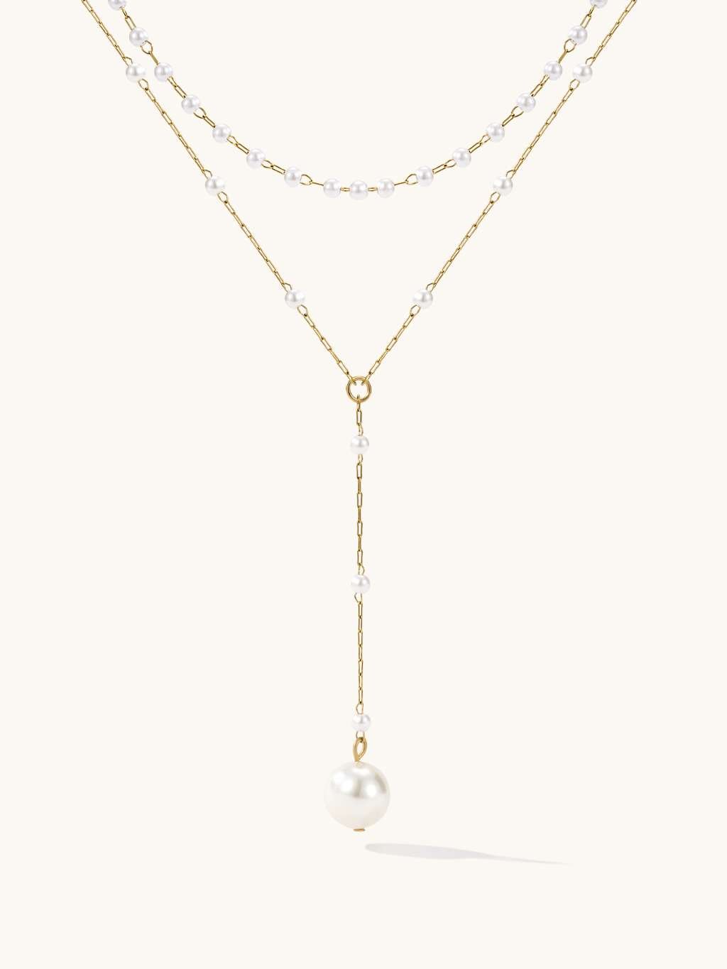 Pearl Station Y - Kette Gold - Dorose | Wasserfester Schmuck, 18K vergoldet