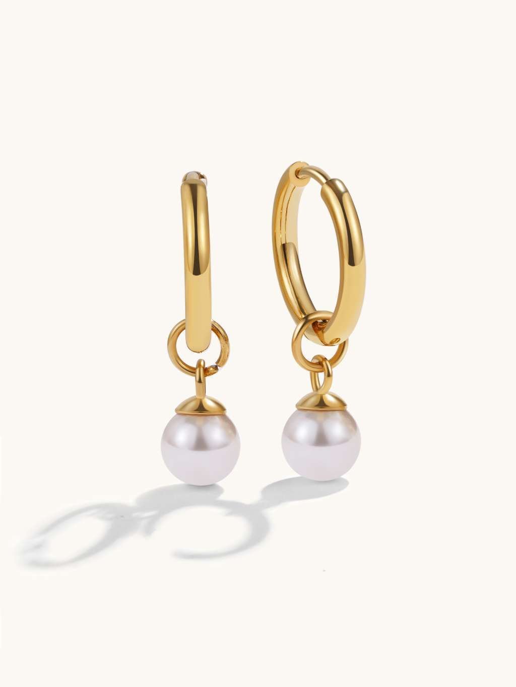 Perlenohrringe Gold & Silber - Dorose | Wasserfester Schmuck, 18K vergoldet
