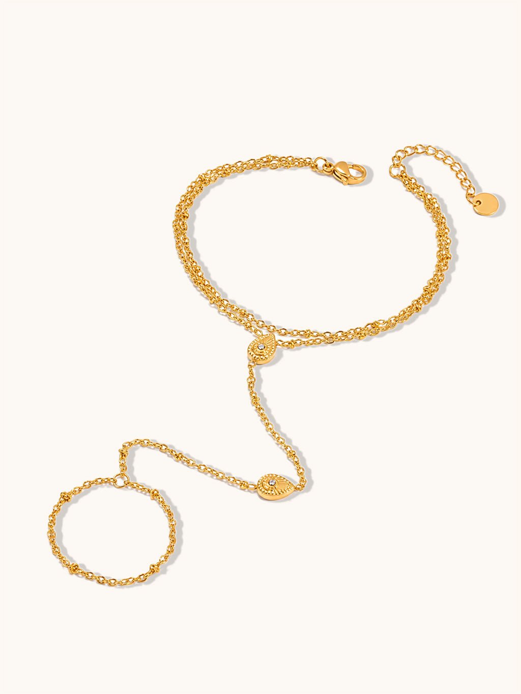 Pfauenauge Armband Gold - Dorose | Wasserresistent, kein Verfärben