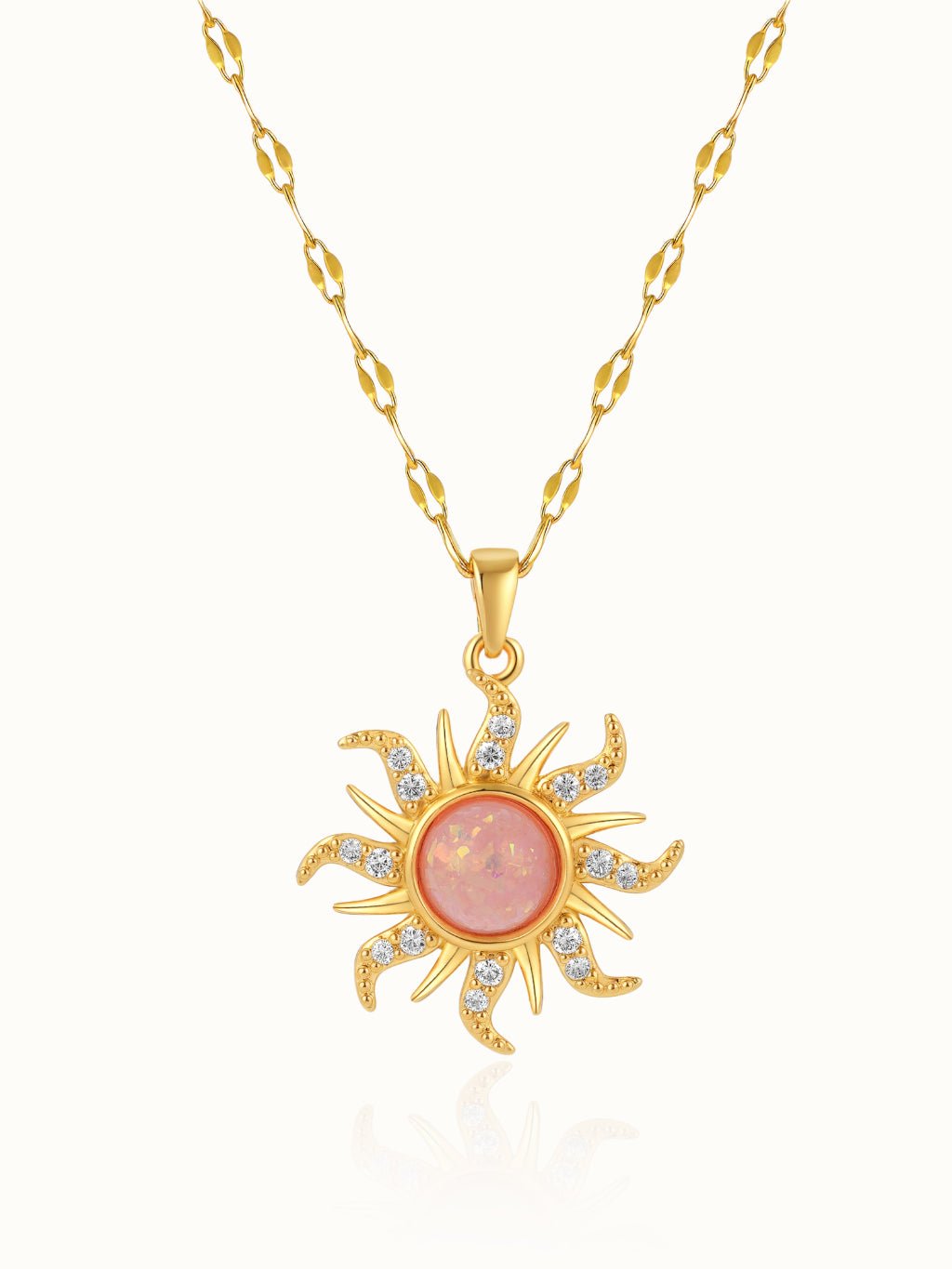 Pink Sun Kette Gold - Dorose | Wasserresistent, kein Verfärben
