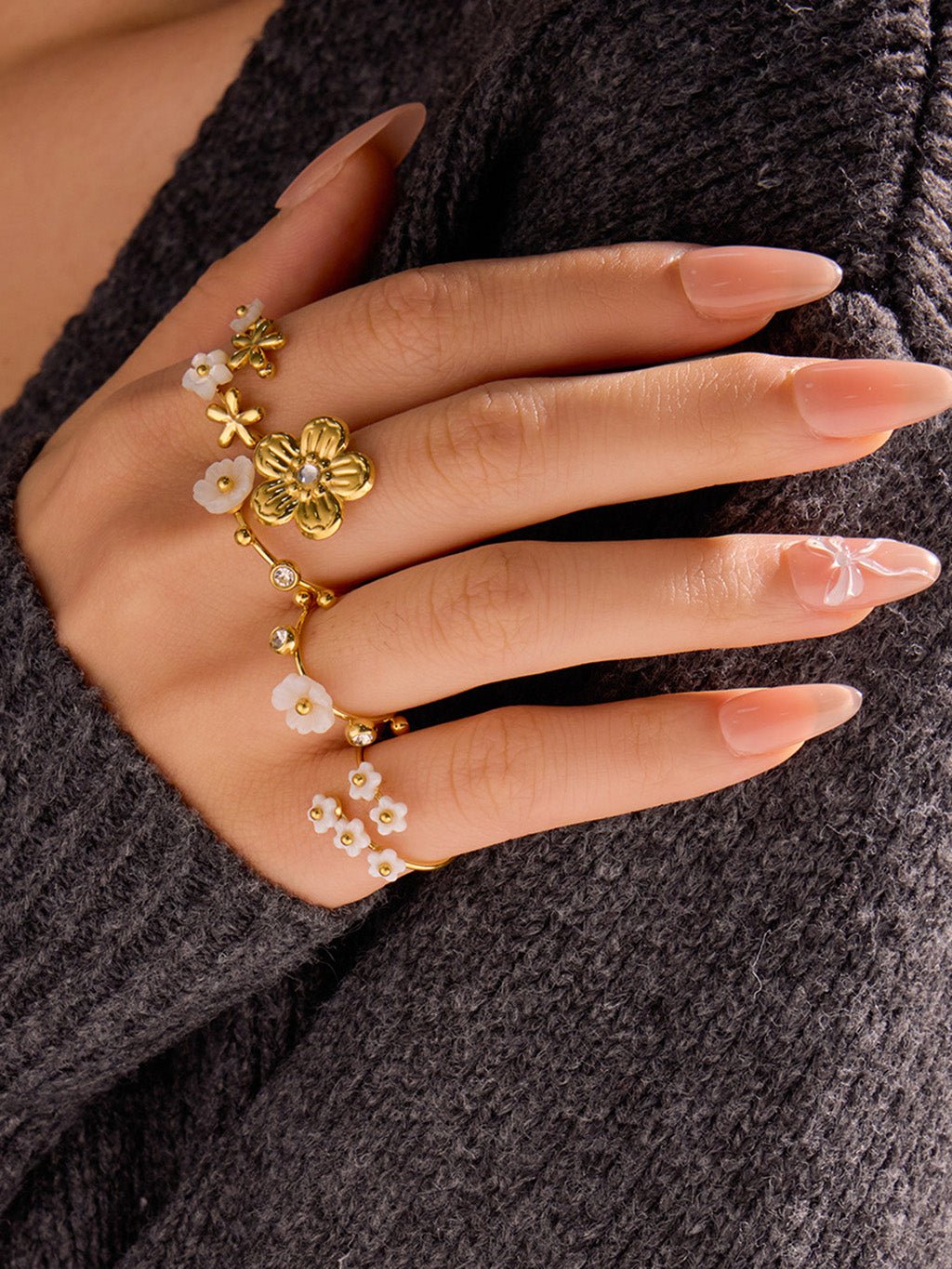 Precious Flower Ring Gold - Dorose | Wasserresistent, kein Verfärben