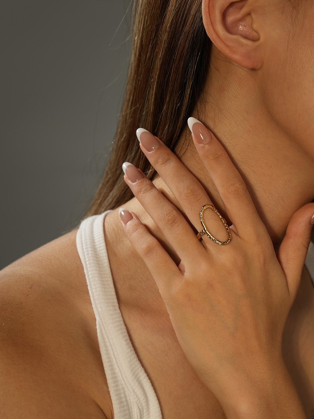 Punk Circle Ring Gold 56mm - Dorose | Wasserresistent, kein Verfärben