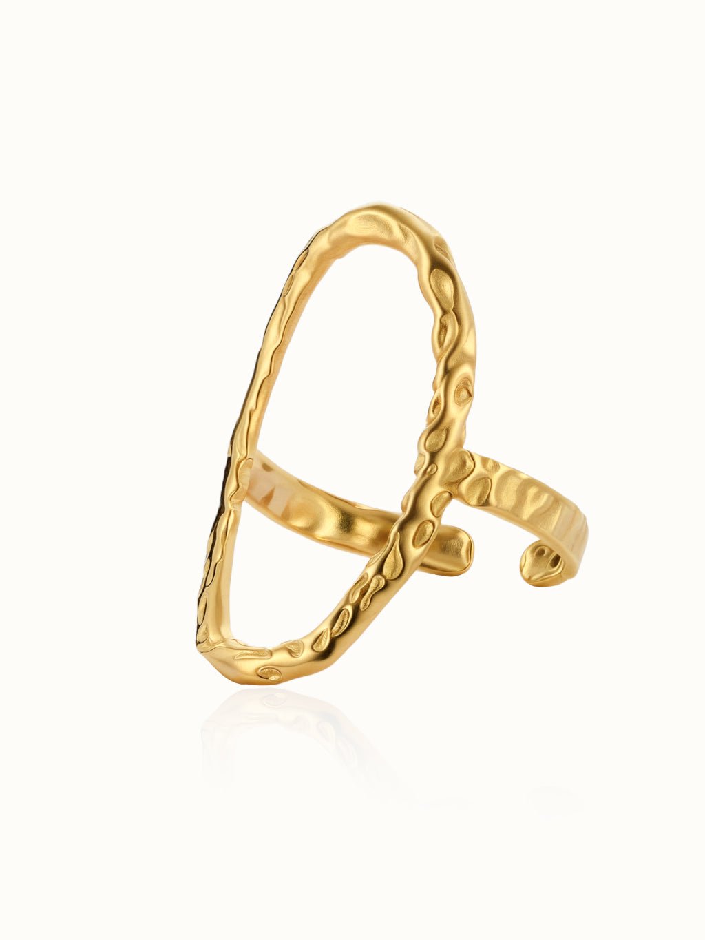 Punk Circle Ring Gold 56mm - Dorose | Wasserresistent, kein Verfärben