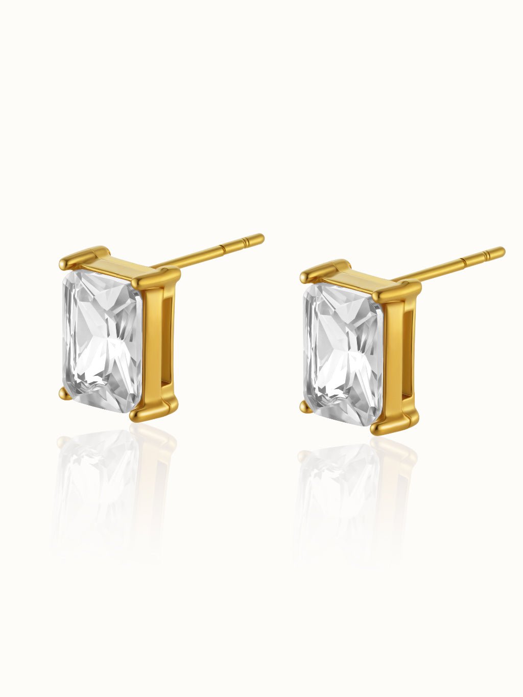 Pure Dream Ohrstecker Gold - Dorose | Wasserresistent, kein Verfärben