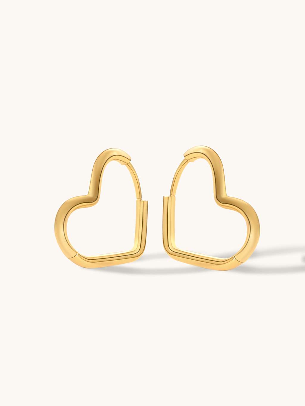 Pure Heart Ohrringe Gold - Dorose | Wasserfester Schmuck, 18K vergoldet