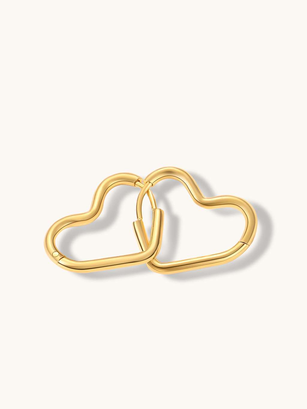 Pure Heart Ohrringe Gold - Dorose | Wasserfester Schmuck, 18K vergoldet