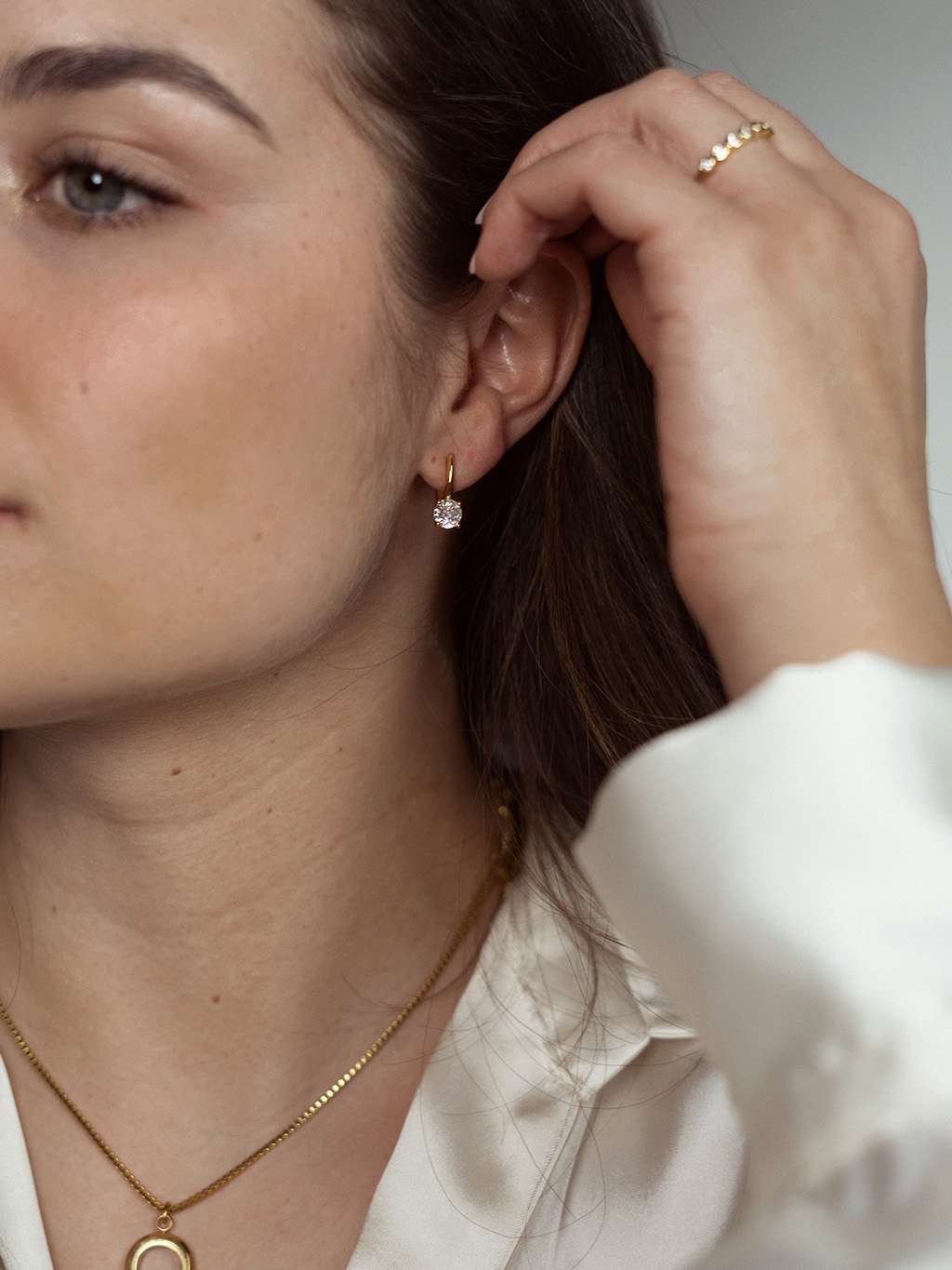 Pure Mind Ohrringe Gold - Dorose | Wasserfester Schmuck, 18K vergoldet