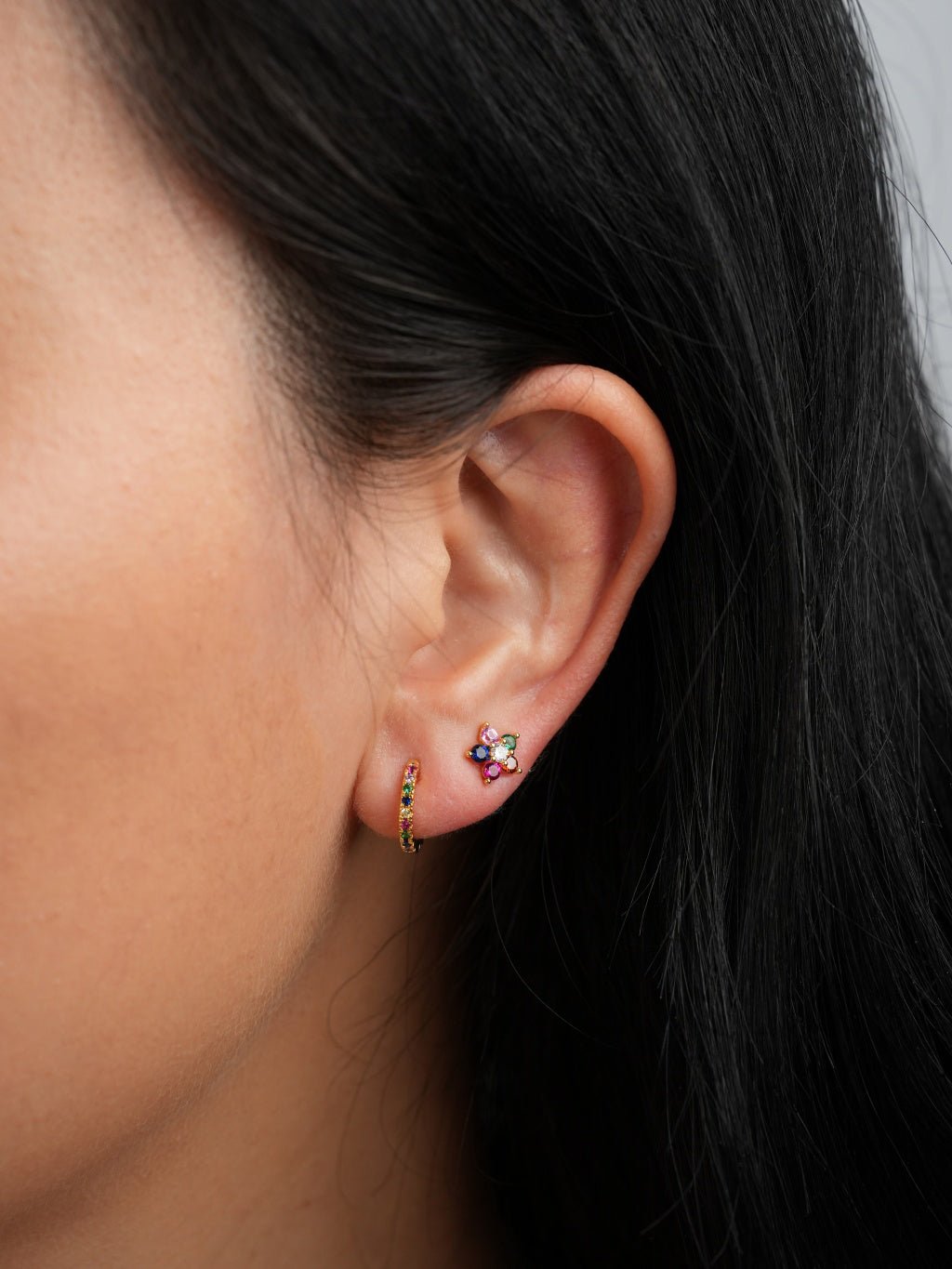 Rainbow Creolen Gold - Dorose | Wasserresistent, kein Verfärben