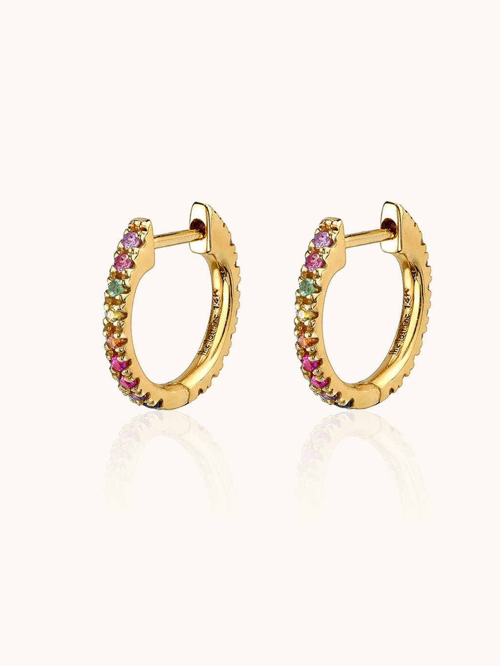 Rainbow Creolen Gold - Dorose | Wasserresistent, kein Verfärben