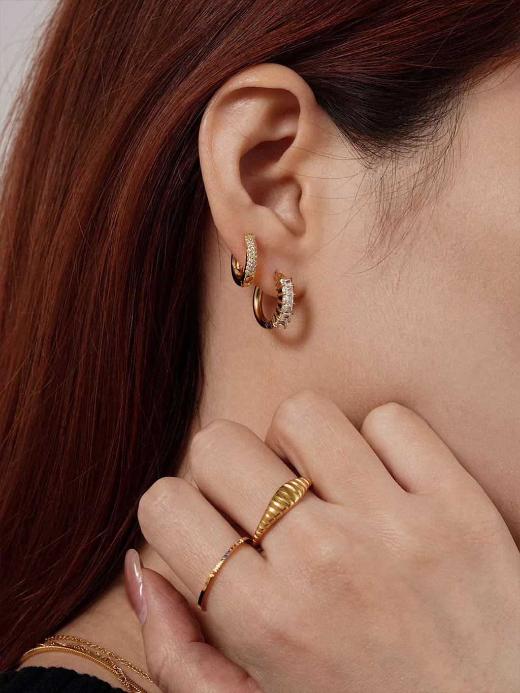 Rhythm Ohrringe Gold - Dorose | Wasserfester Schmuck, 18K vergoldet