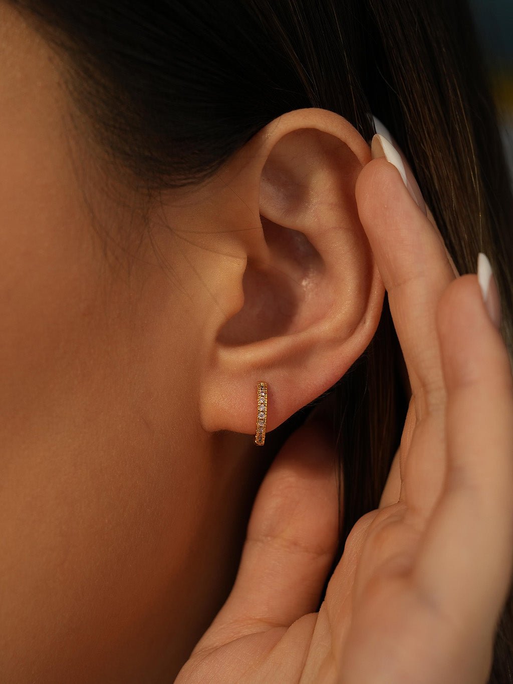 Rosa Creolen Gold - Dorose | Wasserresistent, kein Verfärben