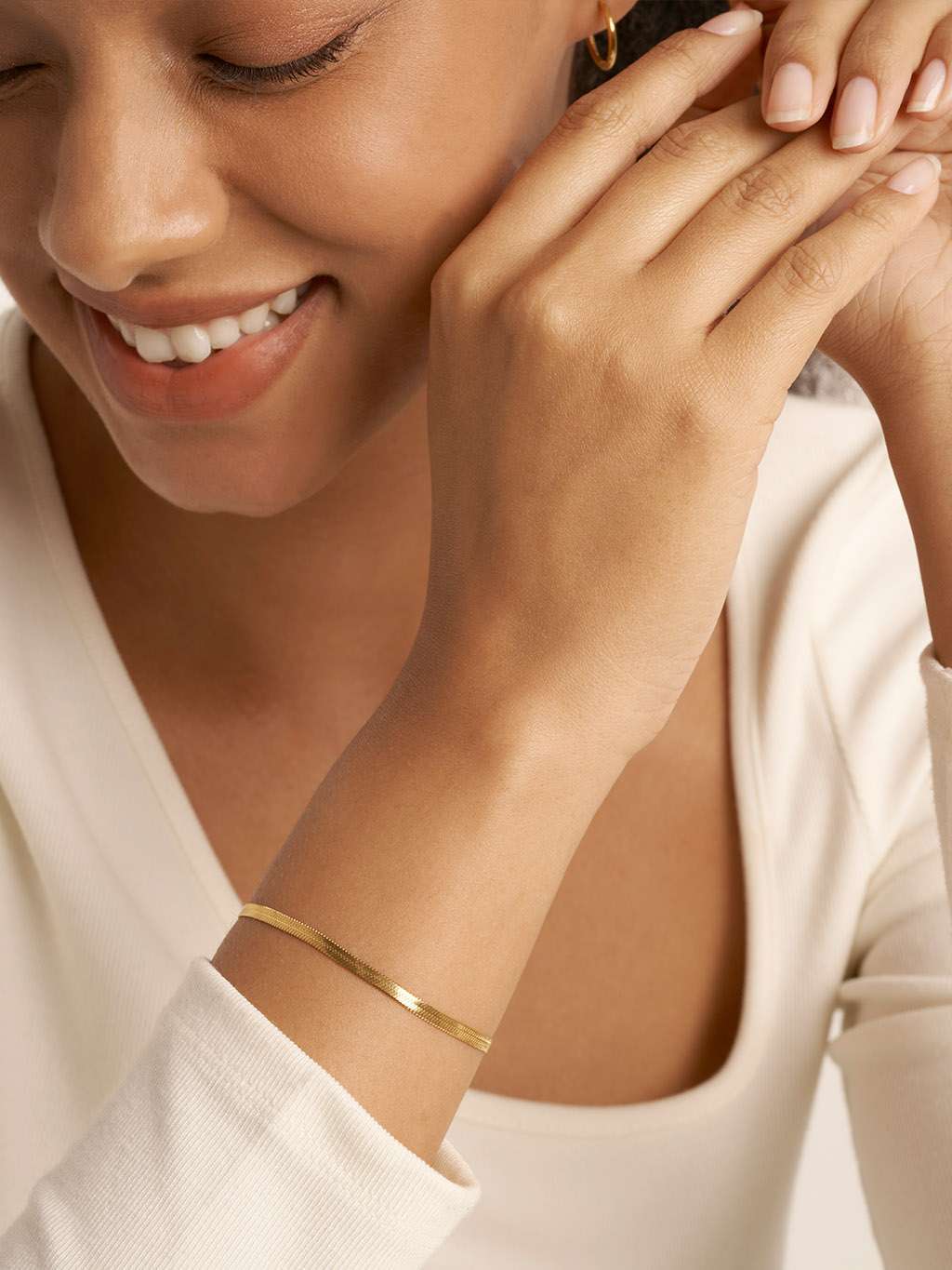 Schlangen Armband Gold & Silber - Dorose | Wasserfester Schmuck, 18K vergoldet