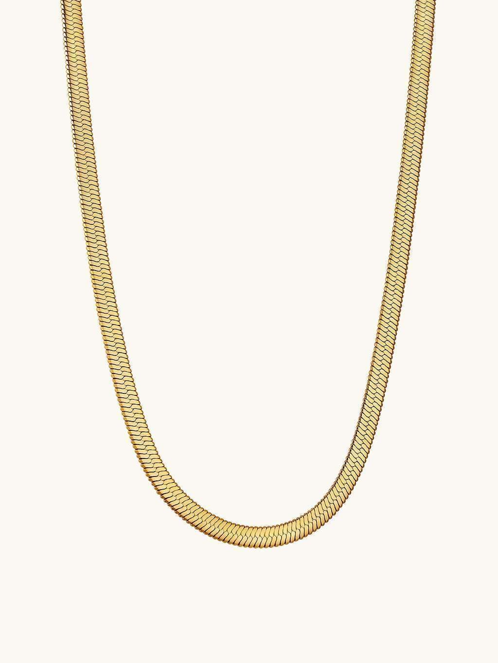 Schlangen Halskette & Armband Schmuck Set Gold - Dorose | Wasserfester Schmuck, 18K vergoldet
