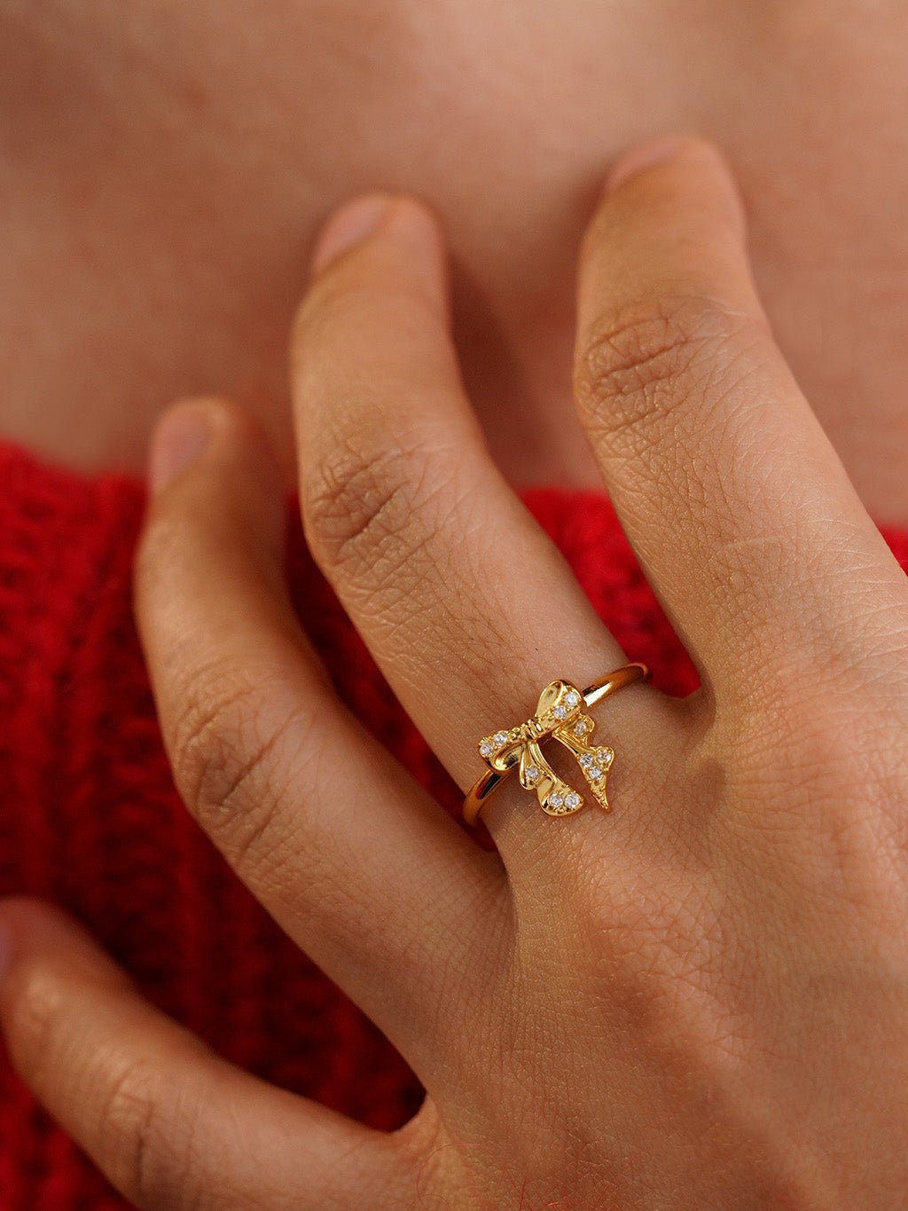 Schleife Ring Gold - Dorose | Wasserresistent, kein Verfärben