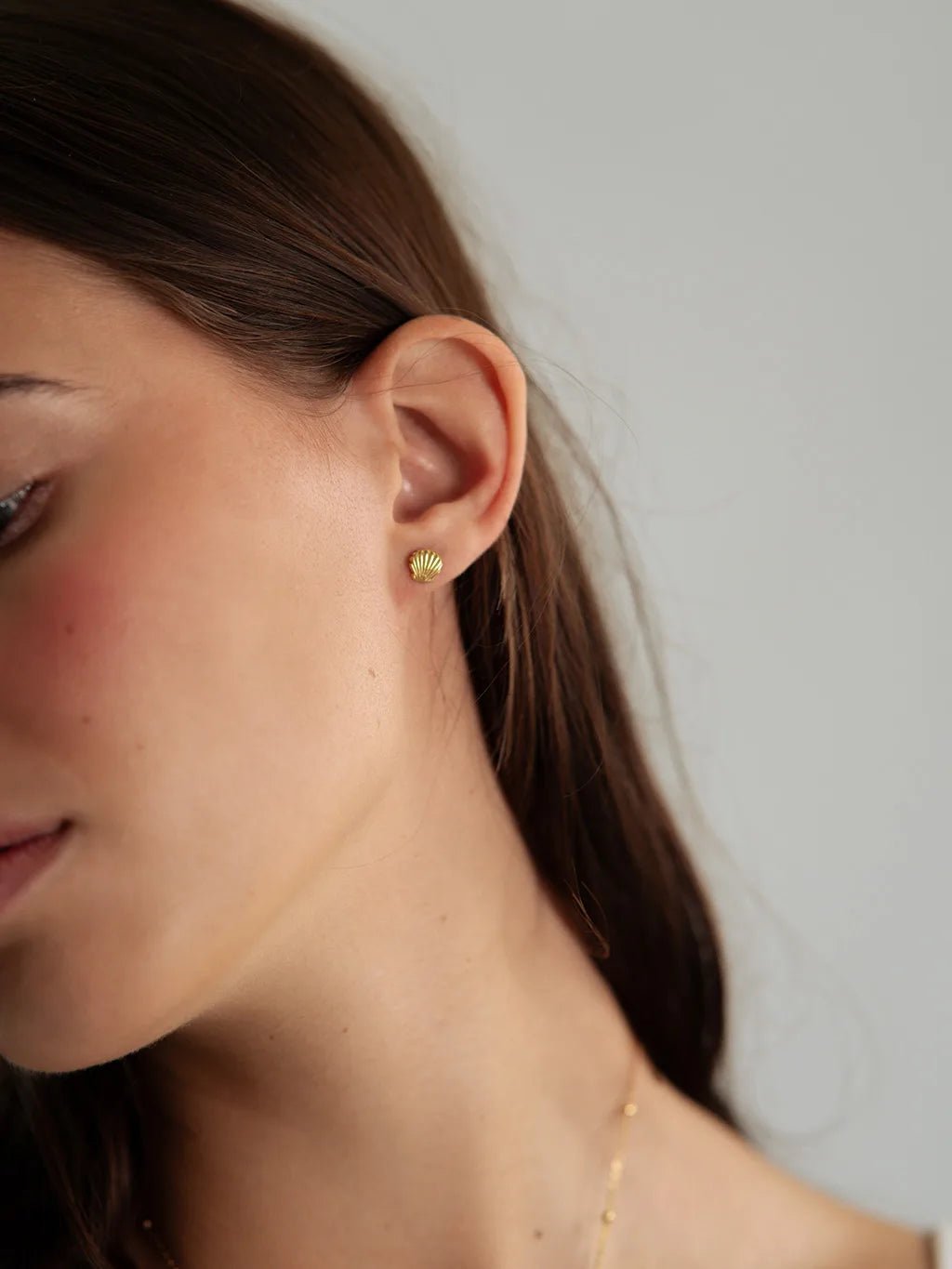 Shell Ohrringe Gold - Dorose | Wasserfester Schmuck, 18K vergoldet