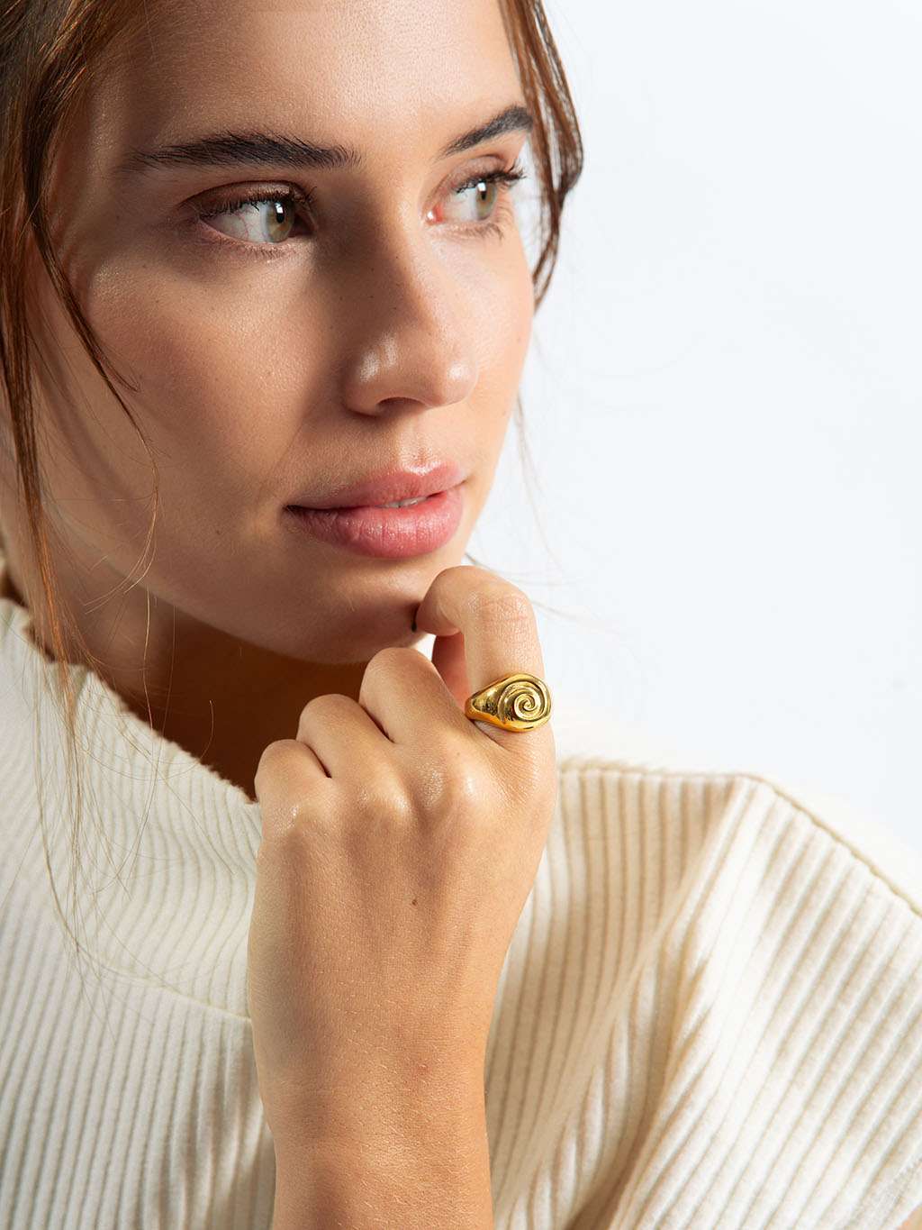 Shell Ring Gold - Dorose | Wasserfester Schmuck, 18K vergoldet