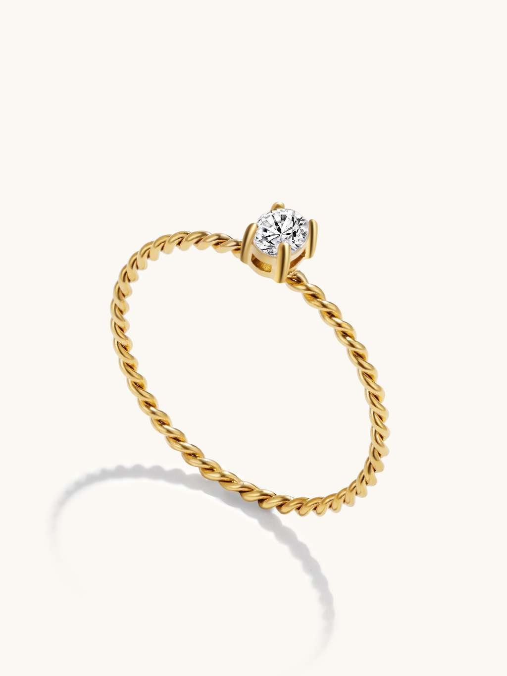 Shine Twist Ring Gold - Dorose | Wasserfester Schmuck, 18K vergoldet
