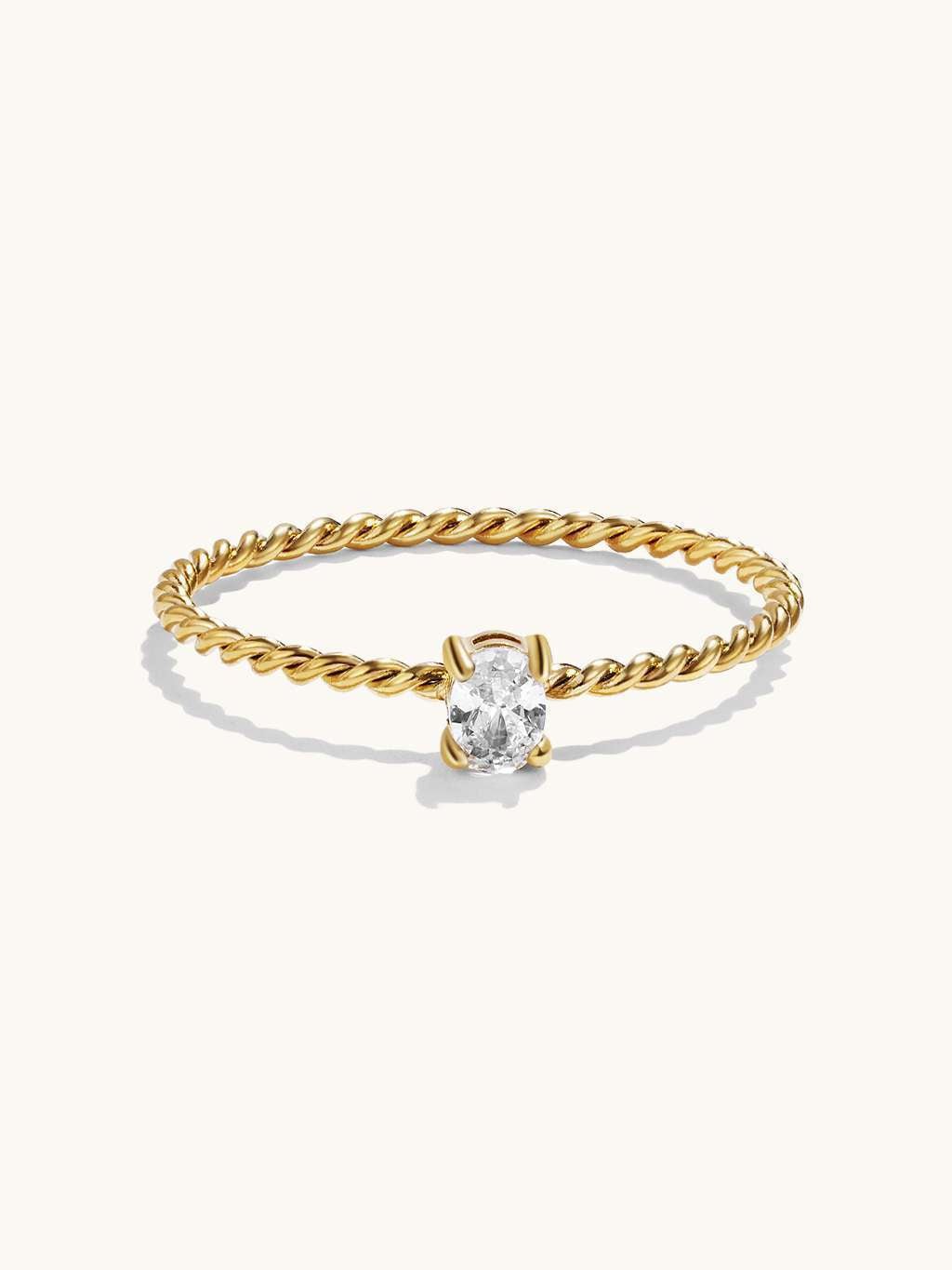 Shine Twist Ring Gold - Dorose | Wasserfester Schmuck, 18K vergoldet