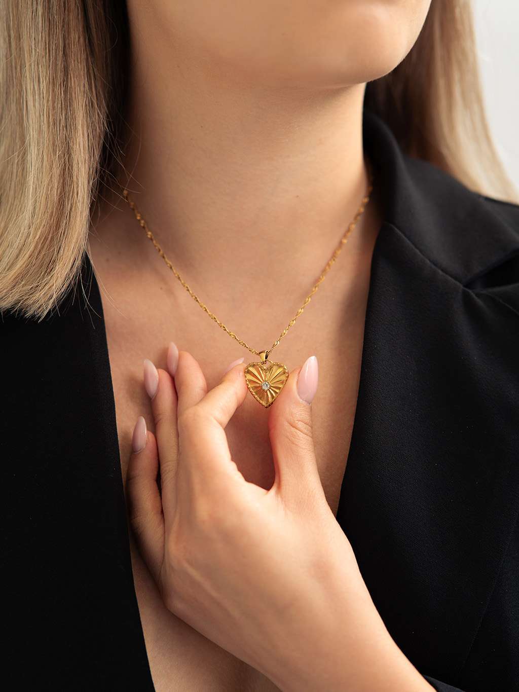 Shining Heart Kette Gold - Dorose | Wasserfester Schmuck, 18K vergoldet